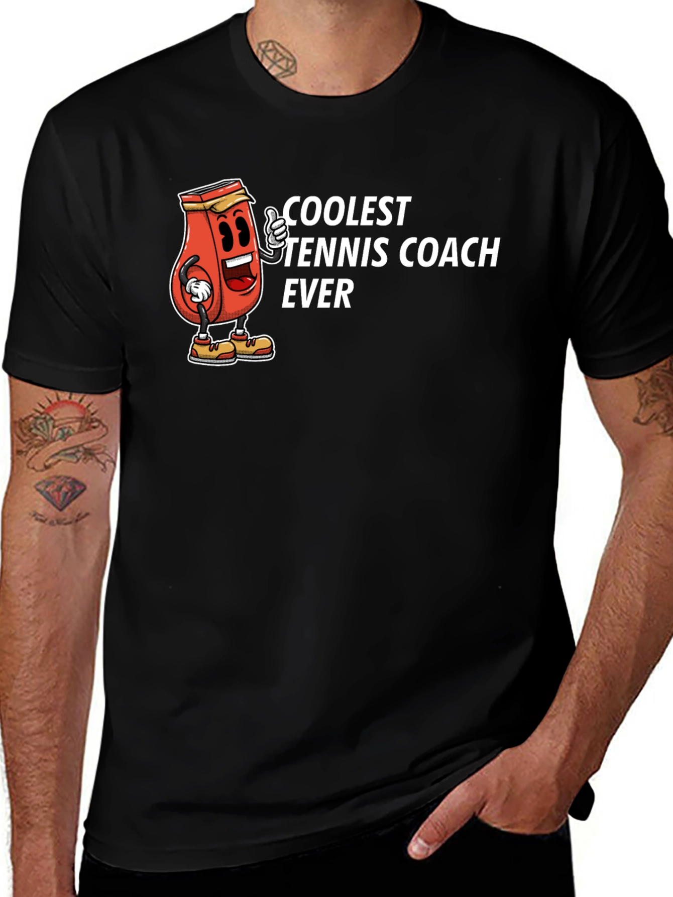 Variant 17 of Coolest Tennis Coach Ever Tee