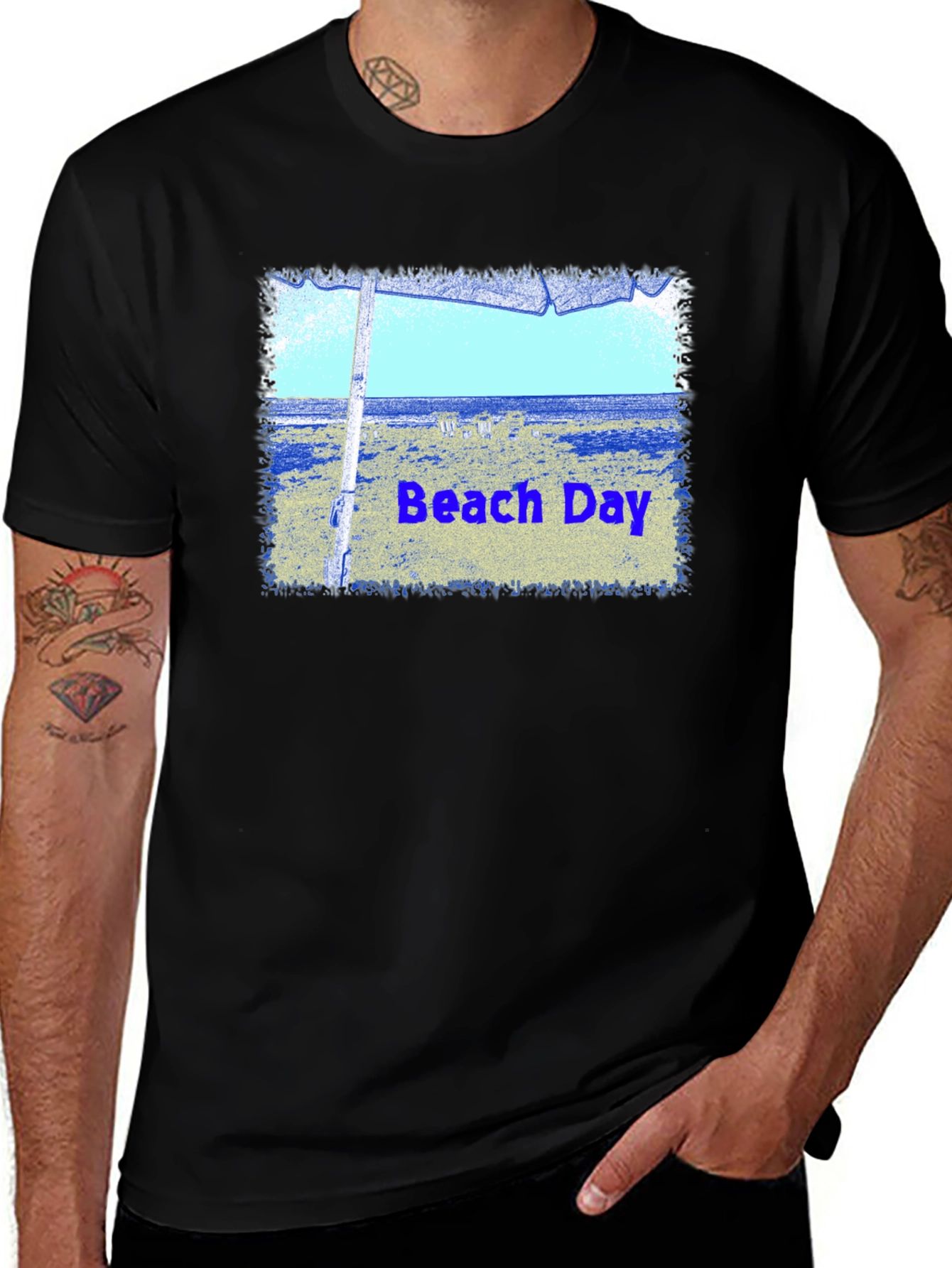 Variant 20 of Beach Day Graphic T-Shirt