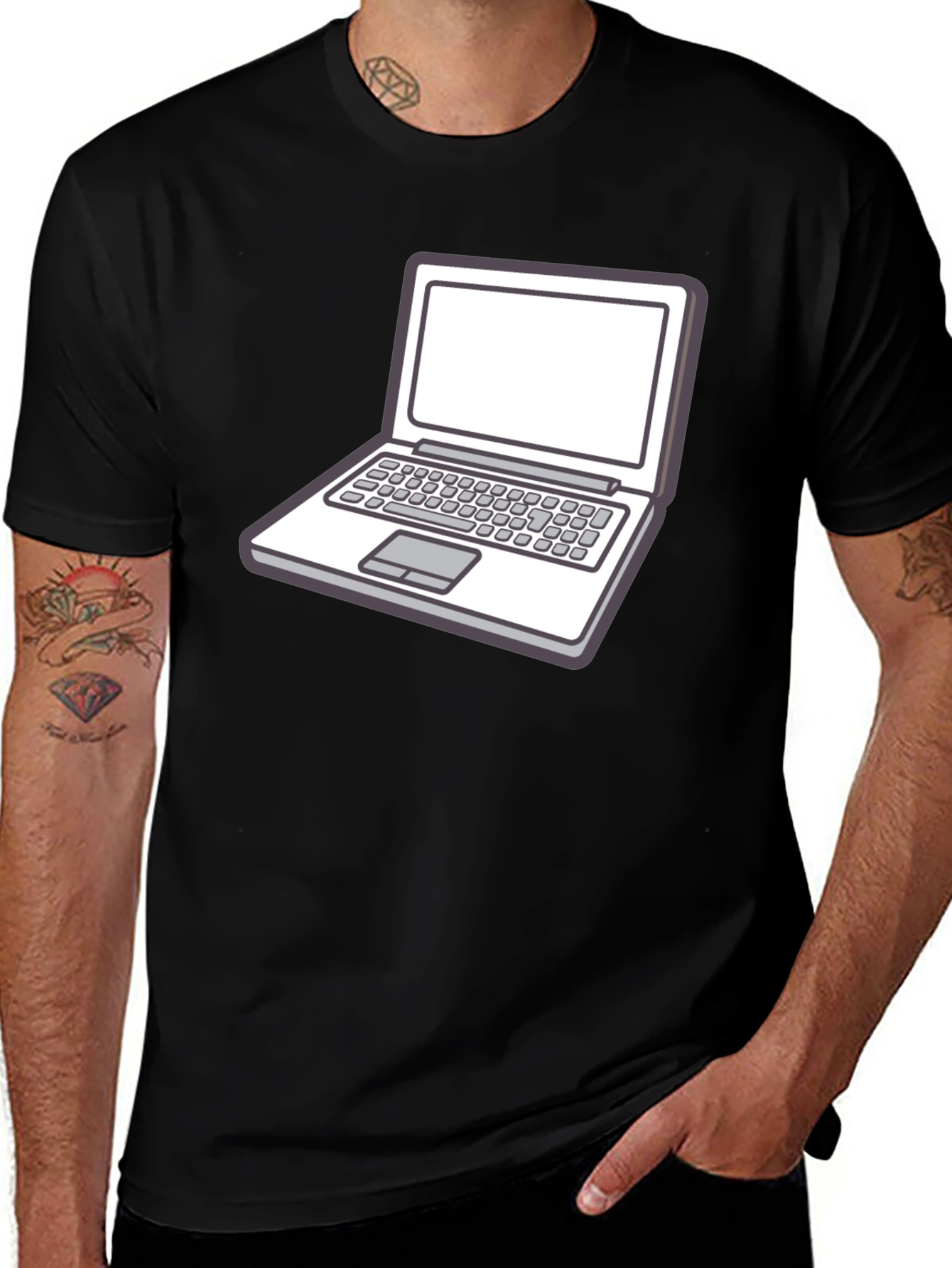 Variant 30 of Laptop Graphic Tee - Stylish Geek Chic T-Shirt