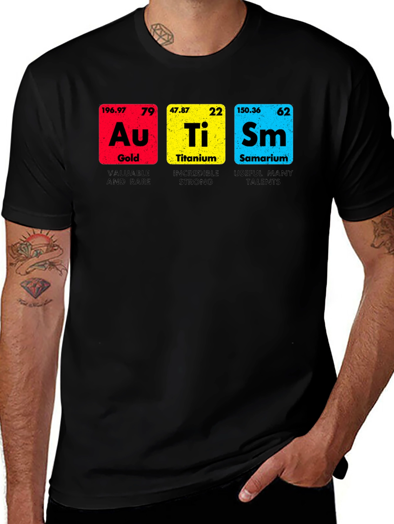 Variant 3 of Periodic Table Autism Awareness T-Shirt
