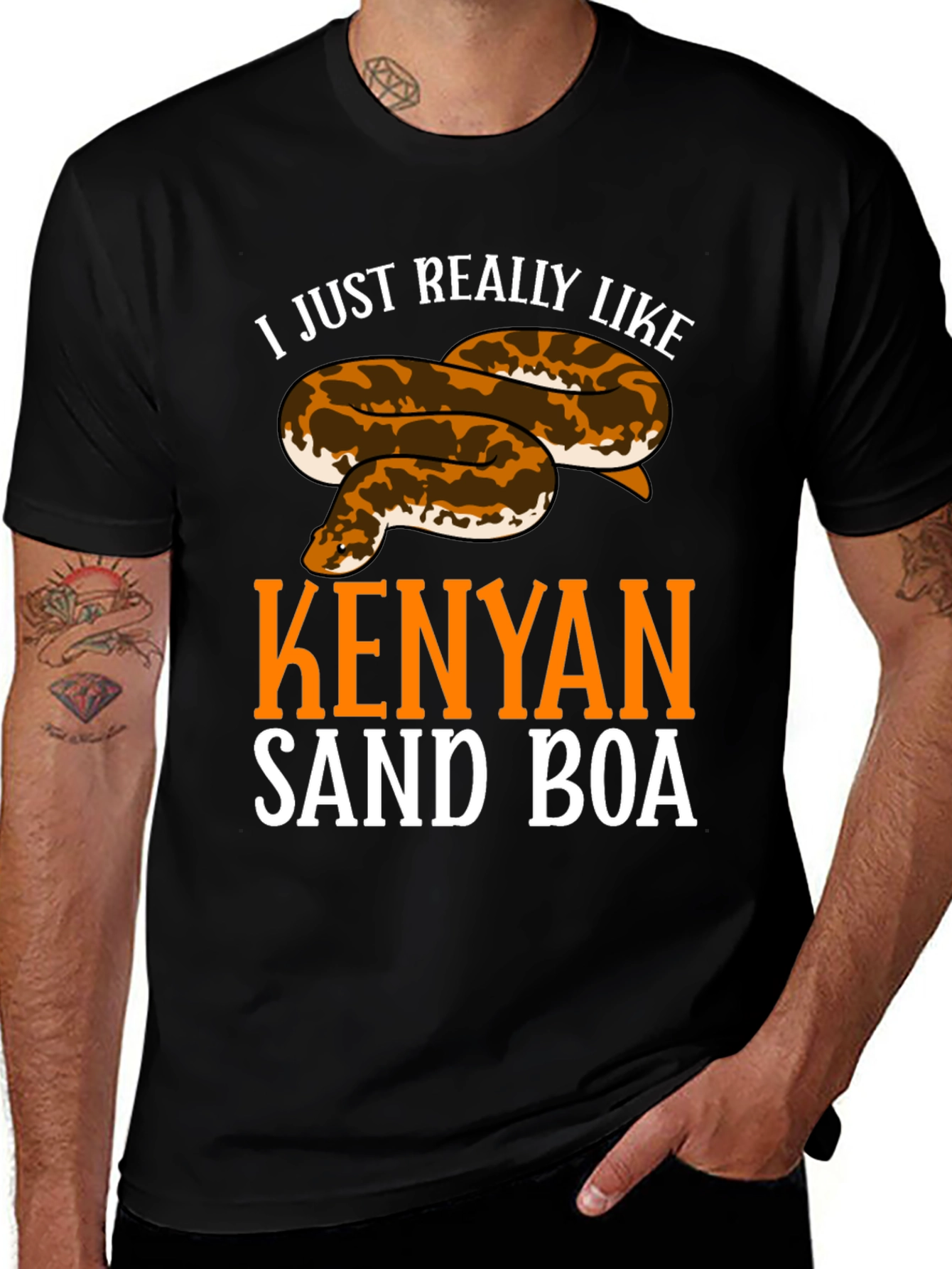 Variant 4 of Kenyan Sand Boa T-Shirt Reptile Lover Tee