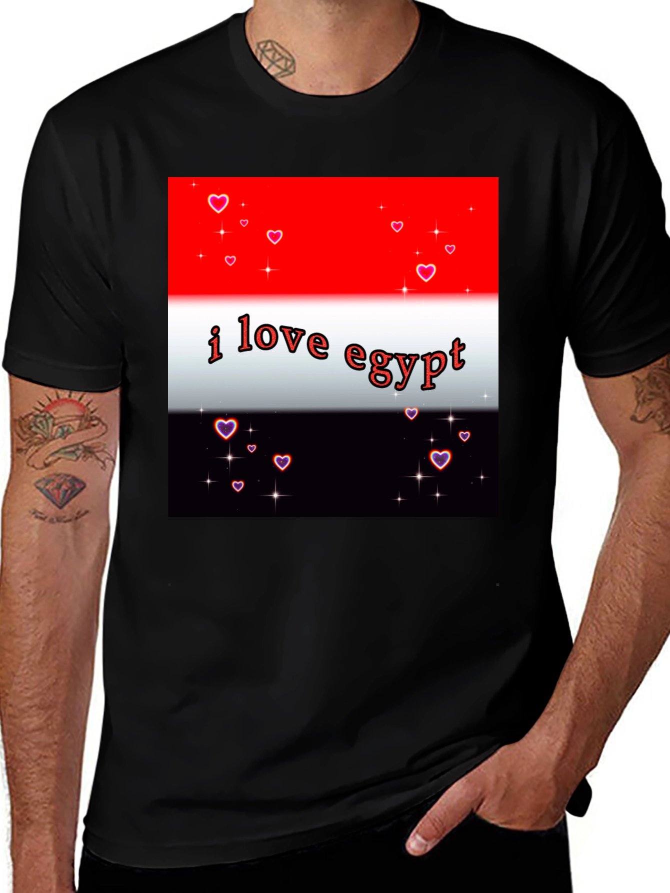 I Love Egypt T-Shirt - Heart Accents