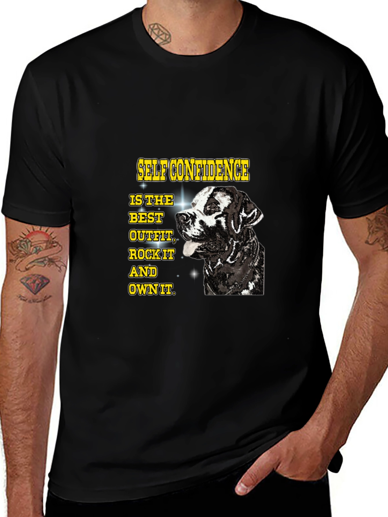 Variant 7 of Self Confidence Dog Graphic T-Shirt