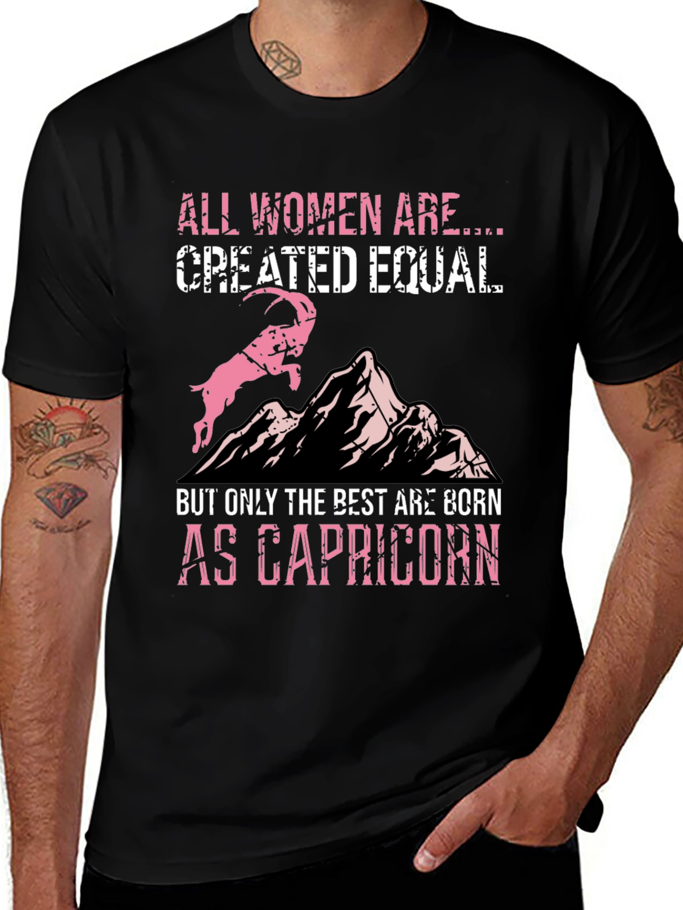 Capricorn Women's Graphic Tee - Zodiac Birthday Shirt