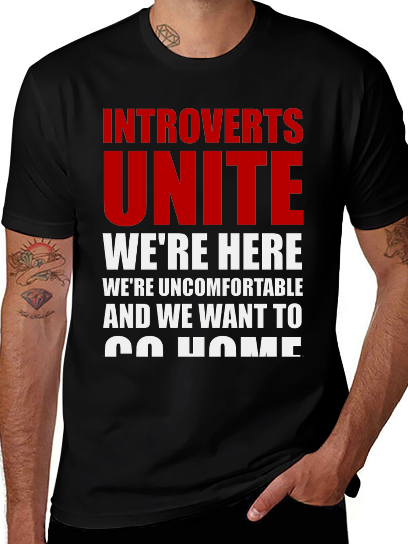Introverts Unite Tee - Funny Graphic T-Shirt