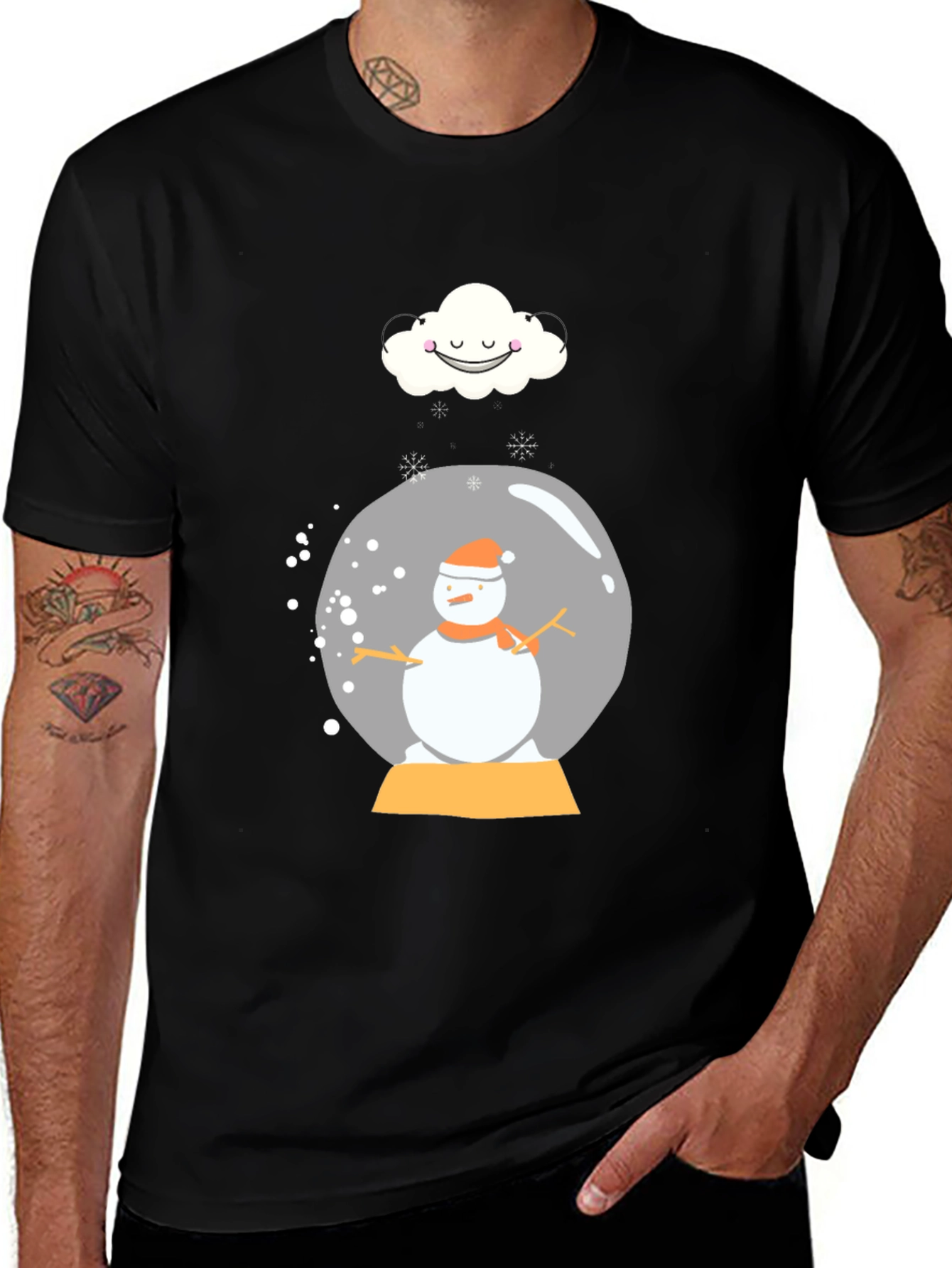 Variant 16 of Snowman in Globe Graphic Tee