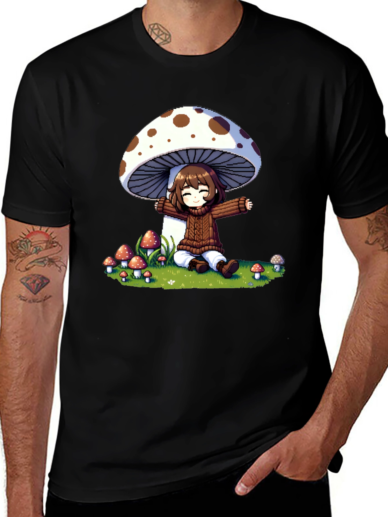 Variant 27 of Mushroom Girl Graphic Tee