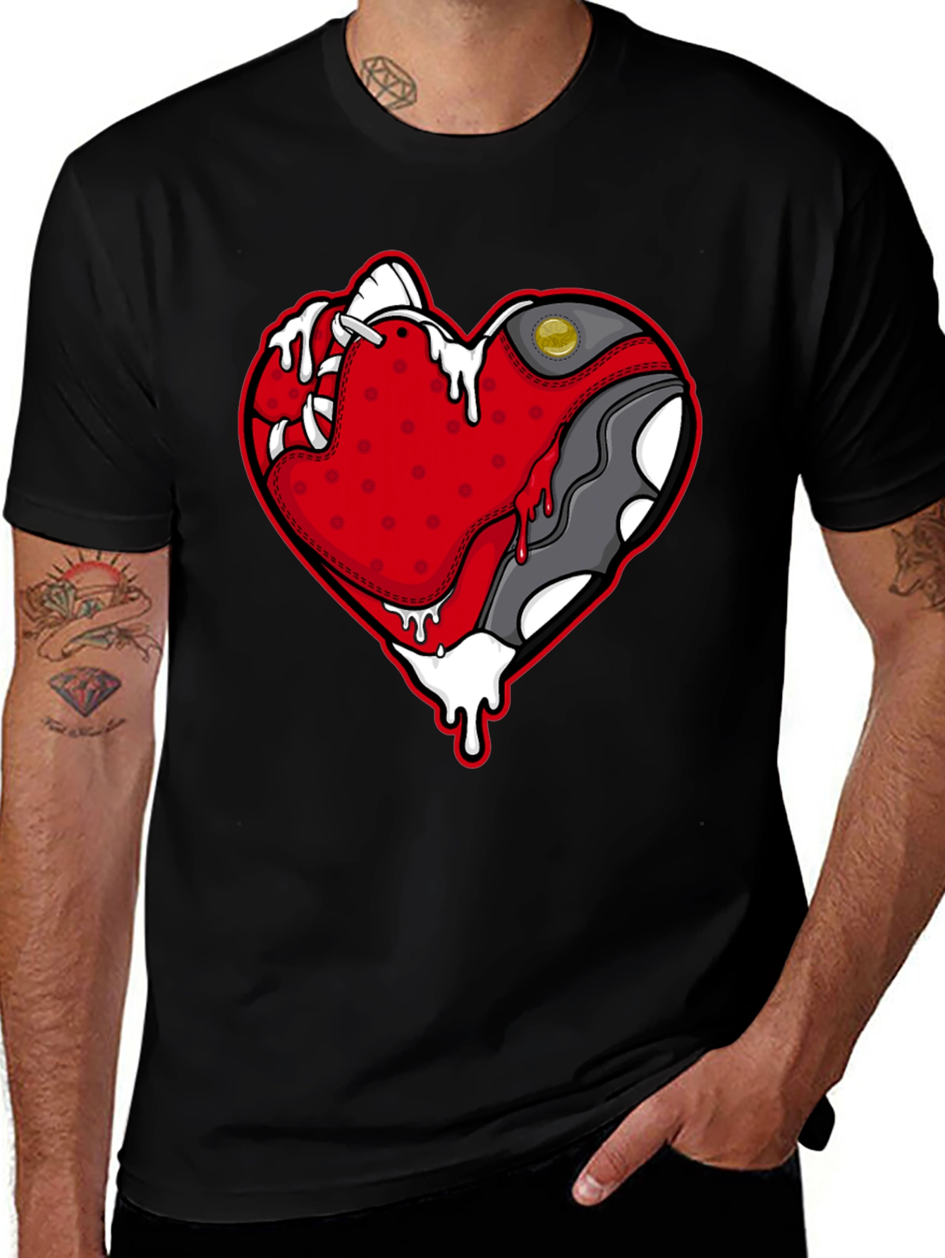Variant 27 of Heart Sneaker Graphic T-Shirt