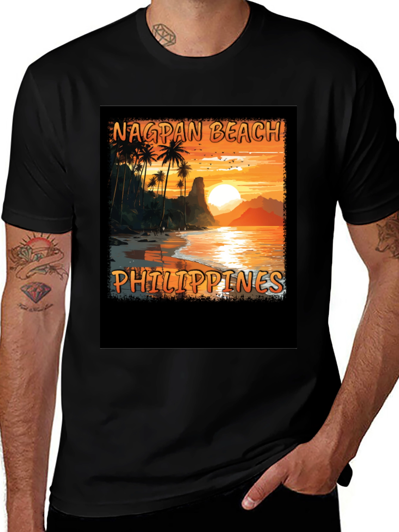 Variant 12 of Nagpan Beach Philippines Tee