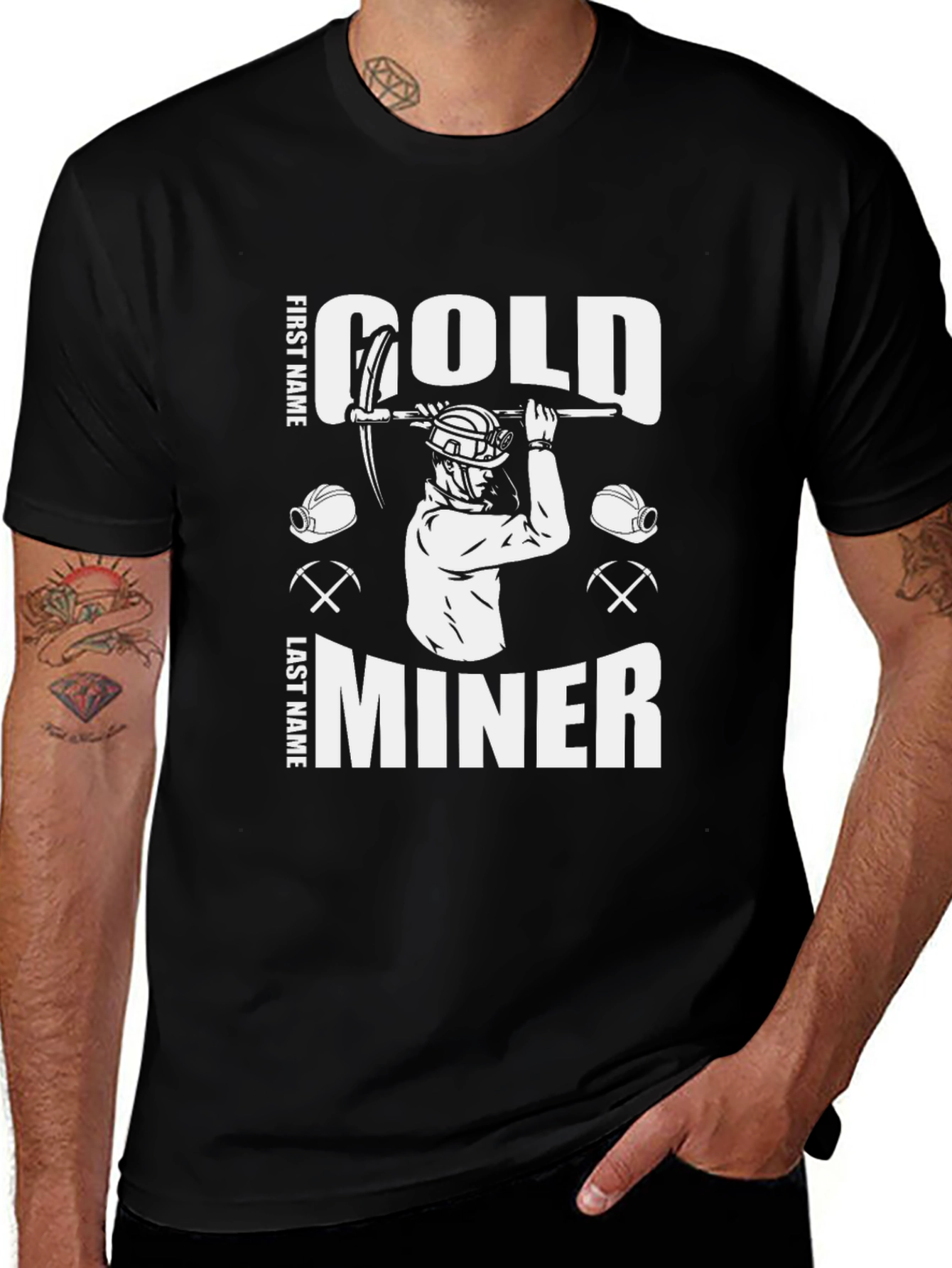 Variant 6 of Gold Miner Graphic T-Shirt - Novelty Tee