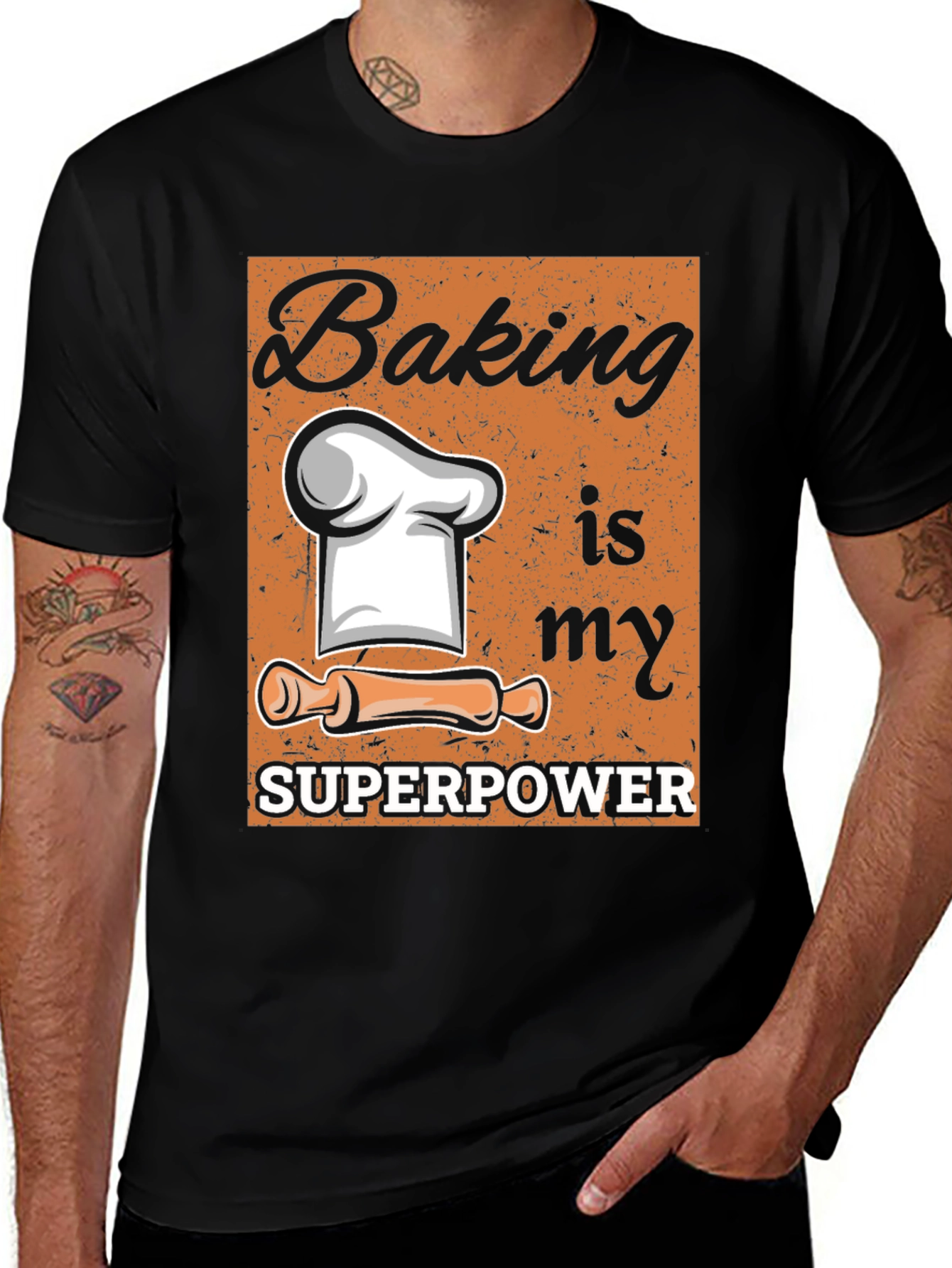 Variant 5 of Baking is my Superpower Graphic Tee