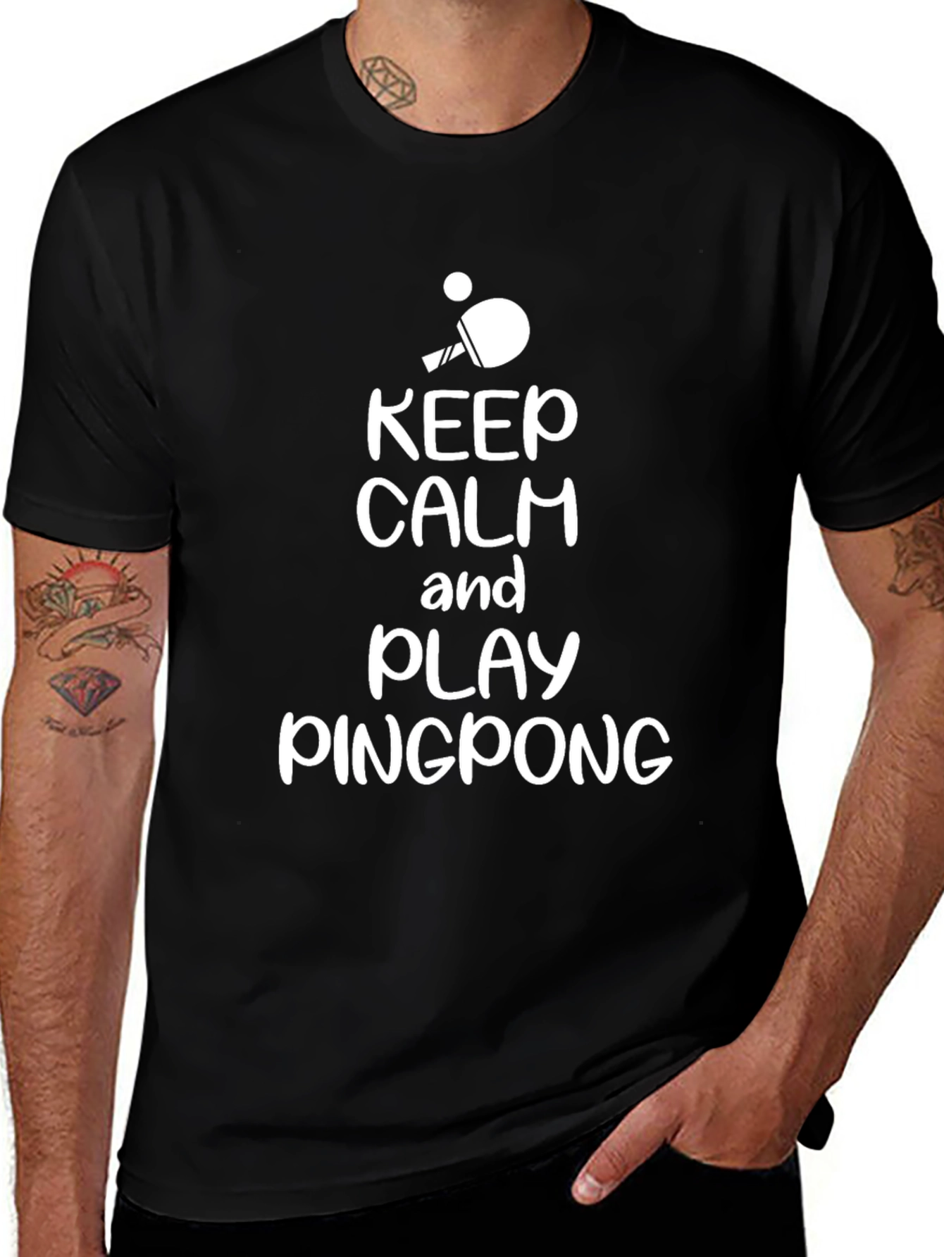Variant 9 of Keep Calm and Play Ping Pong T-Shirt