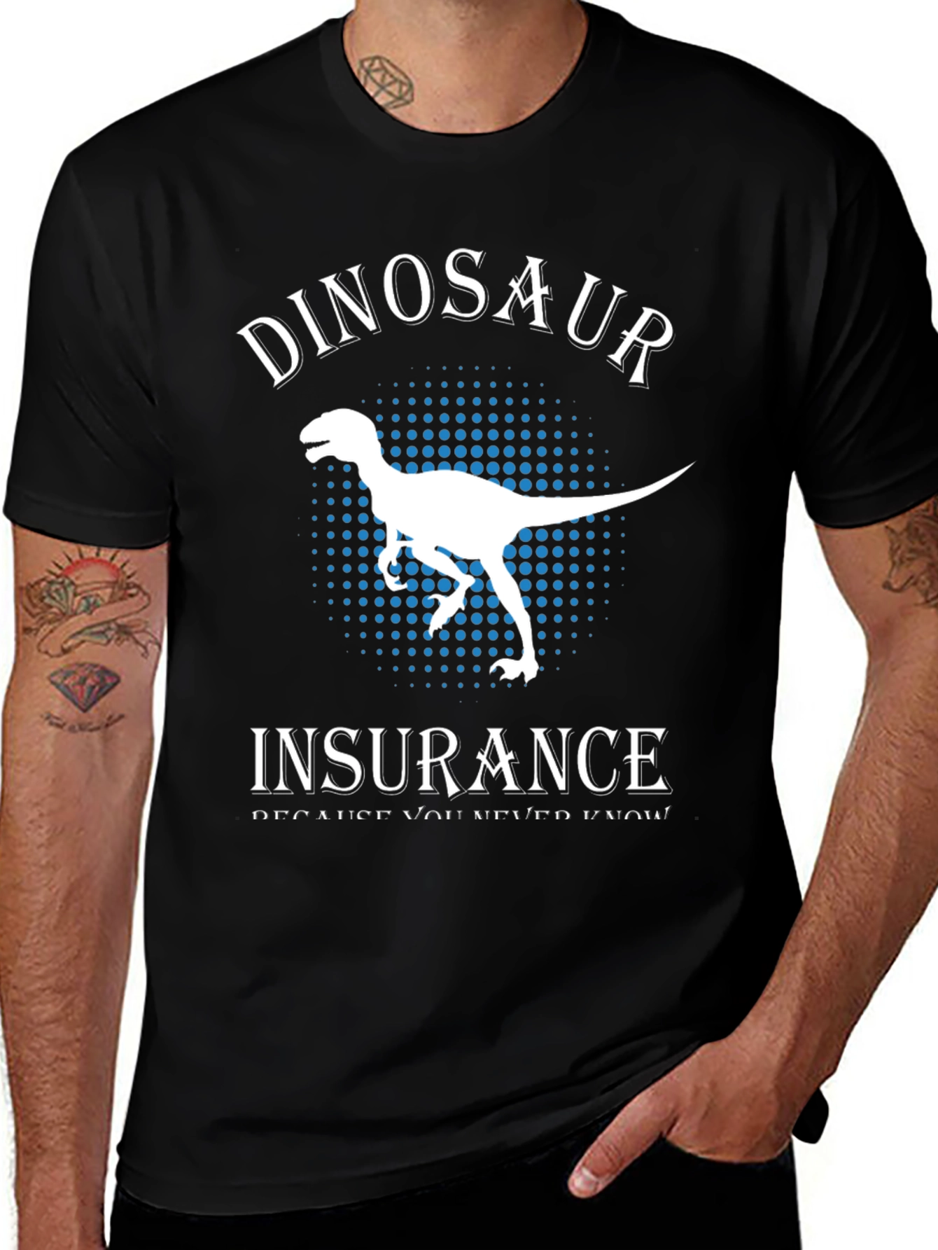 Variant 26 of Dinosaur Insurance T-Shirt - Funny Graphic Tee