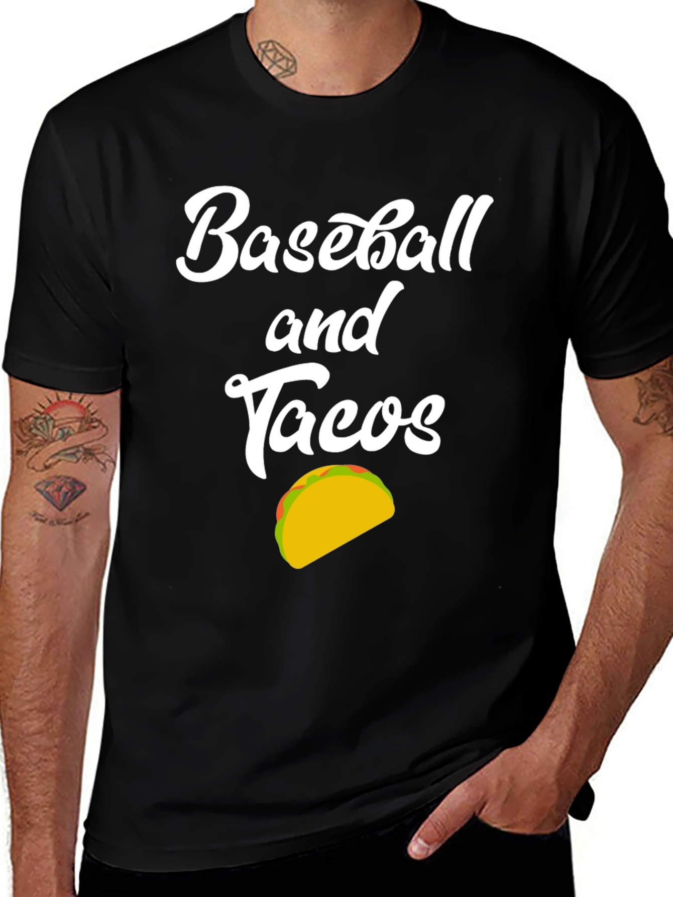 Baseball and Tacos Graphic T-Shirt