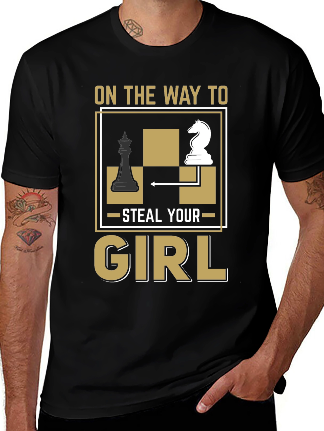 Variant 8 of Chess Steal Your Girl Graphic T-Shirt