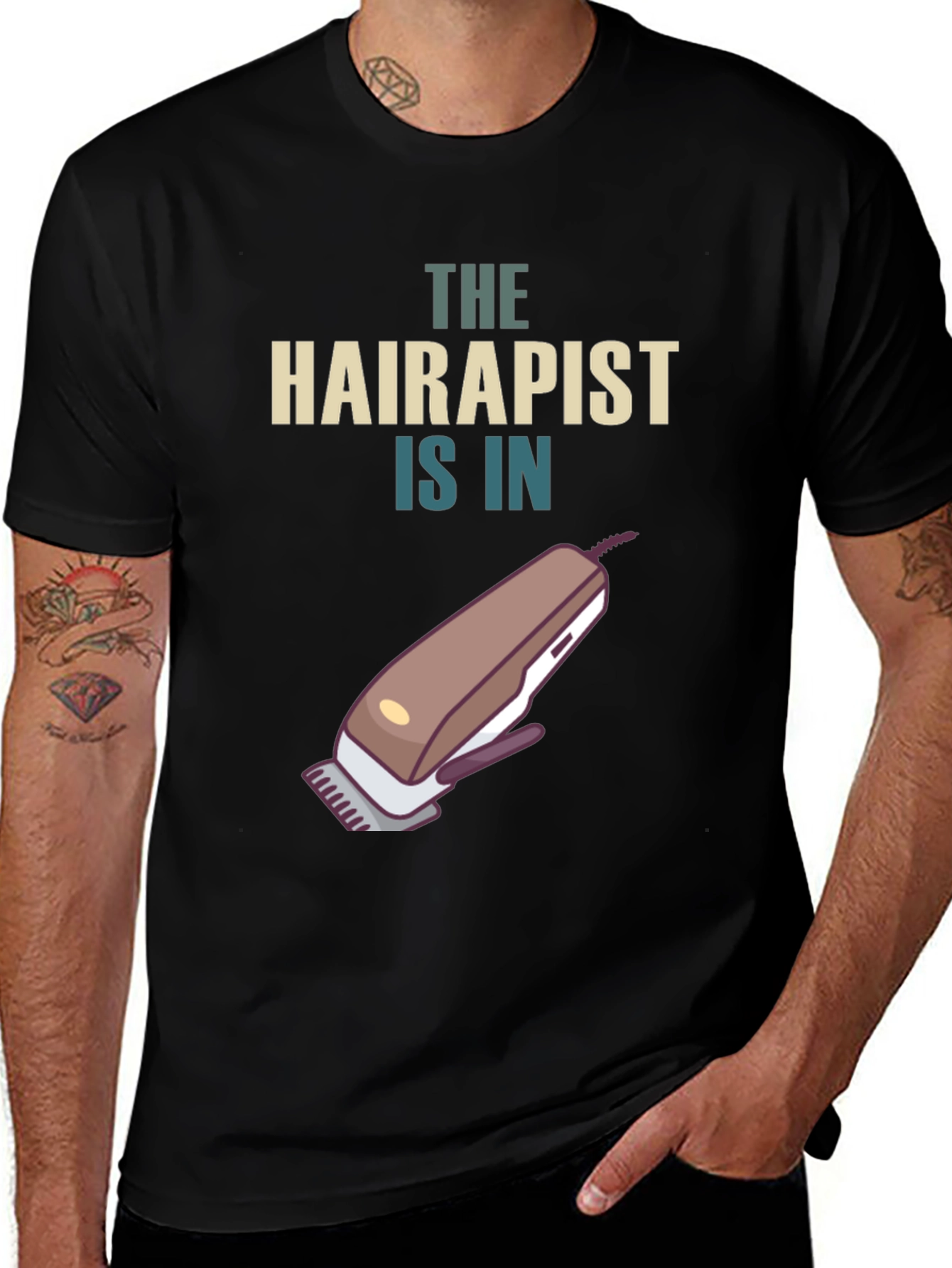 Variant 11 of The Hairapist Is In T-Shirt - Barber Humor
