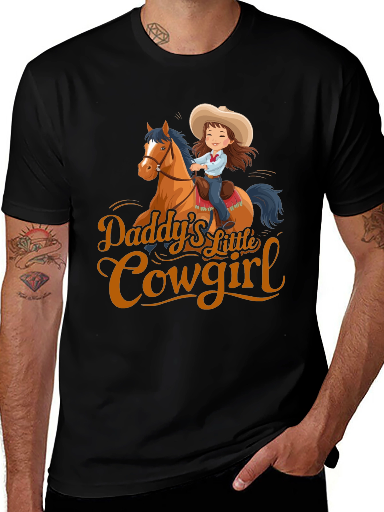 Variant 23 of Daddy's Little Cowgirl Graphic Tee