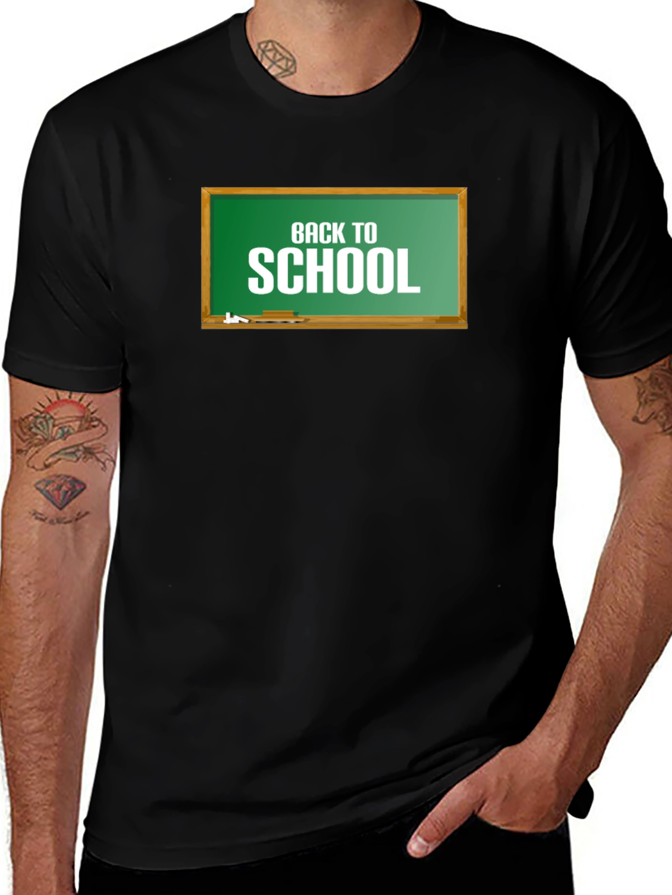 Variant 11 of Back to School Chalkboard Graphic T-Shirt