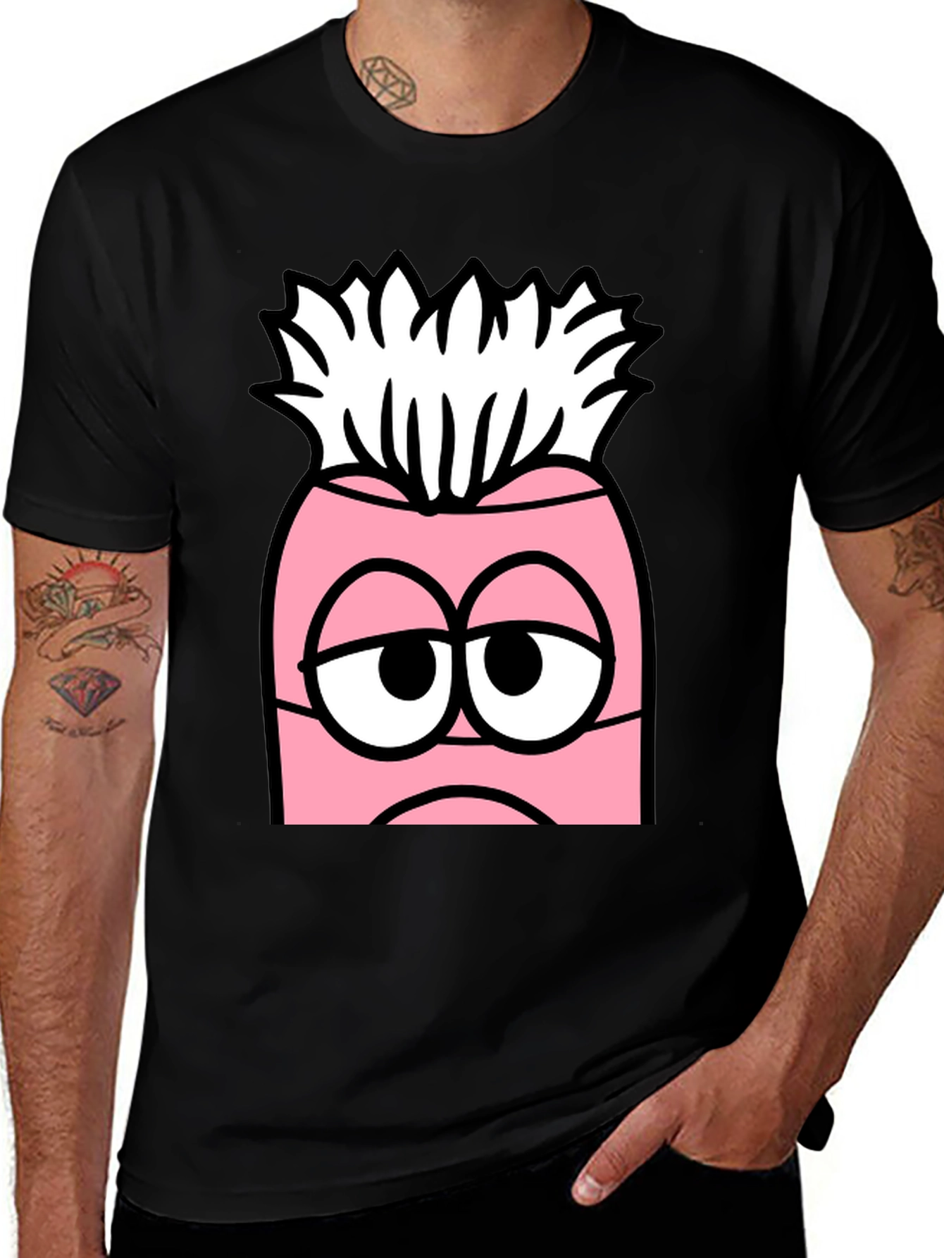 Variant 18 of Sad Pink Character T-Shirt