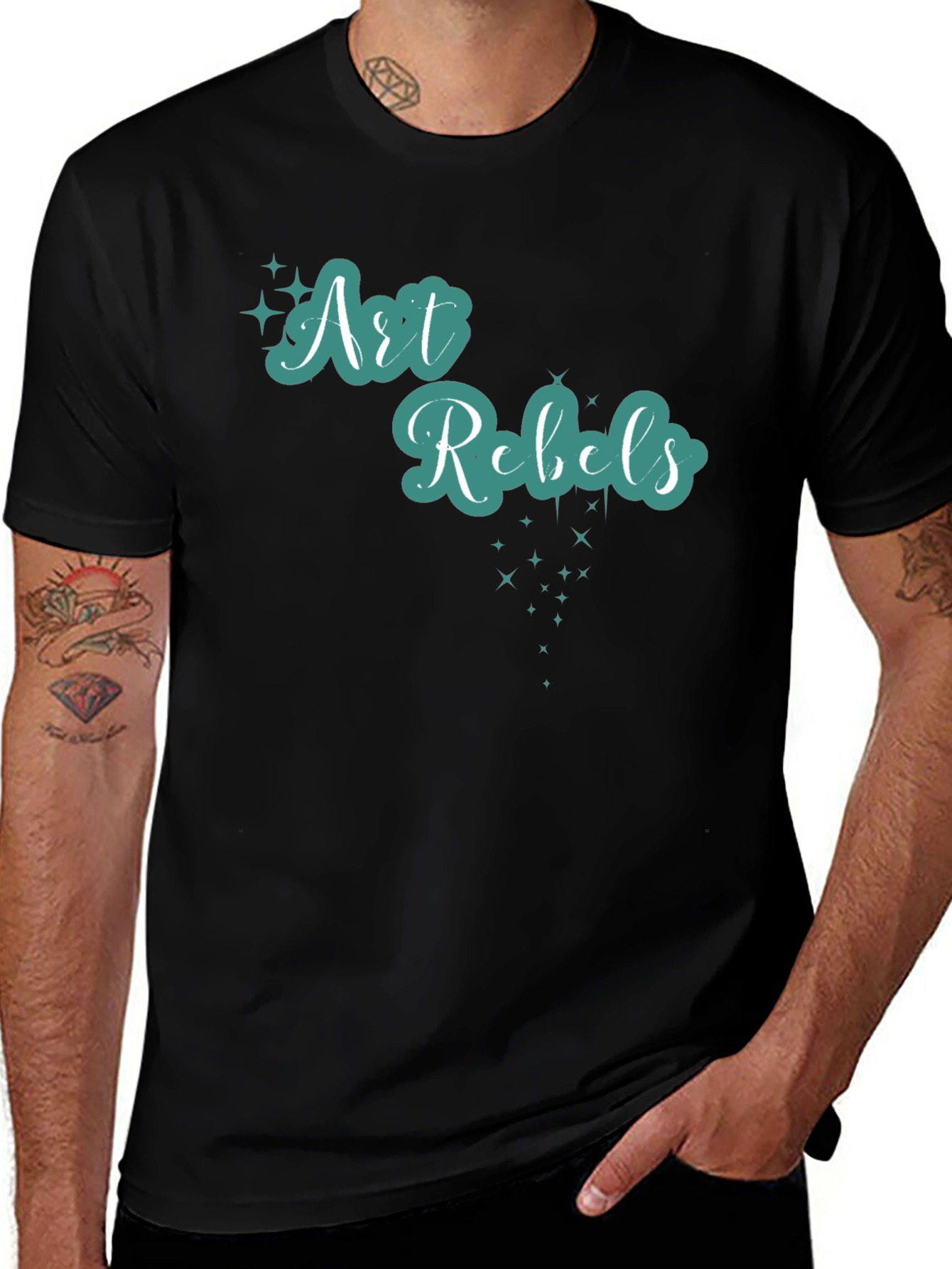 Variant 21 of Art Rebels Black T-Shirt - Unisex Style