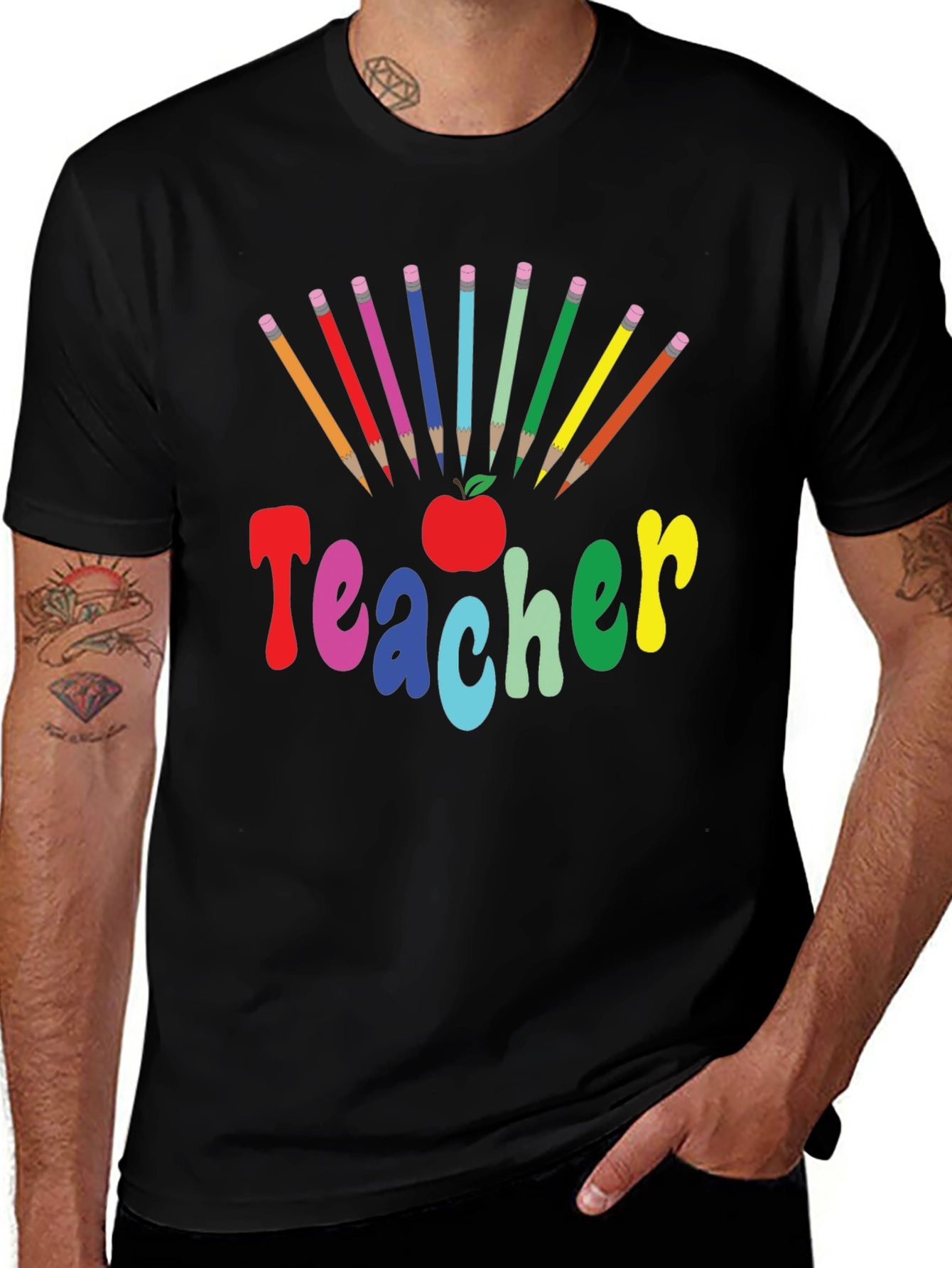 Variant 19 of Teacher Colorful Graphic T-Shirt