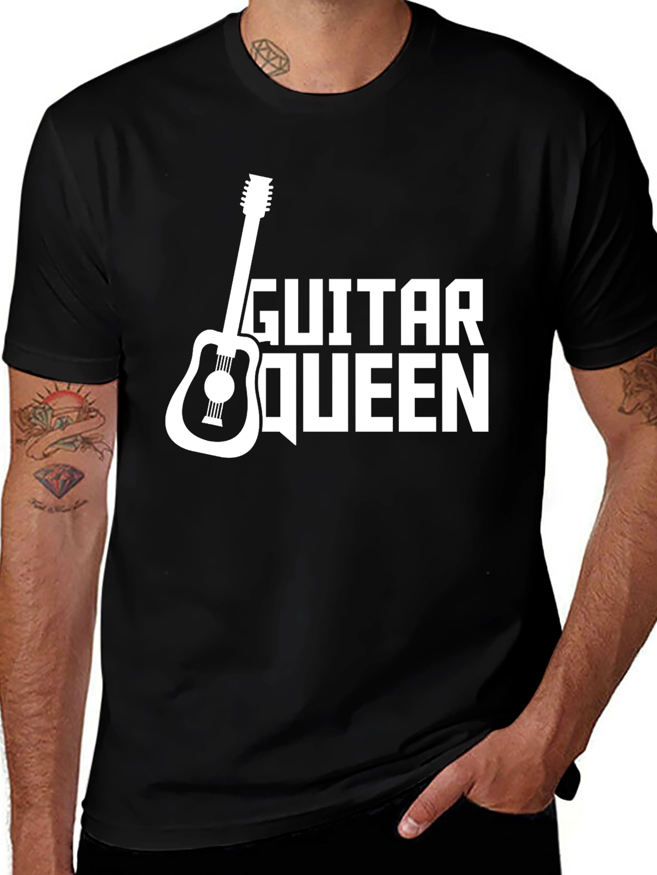 Guitar Queen Graphic Tee - Music Lover T-Shirt
