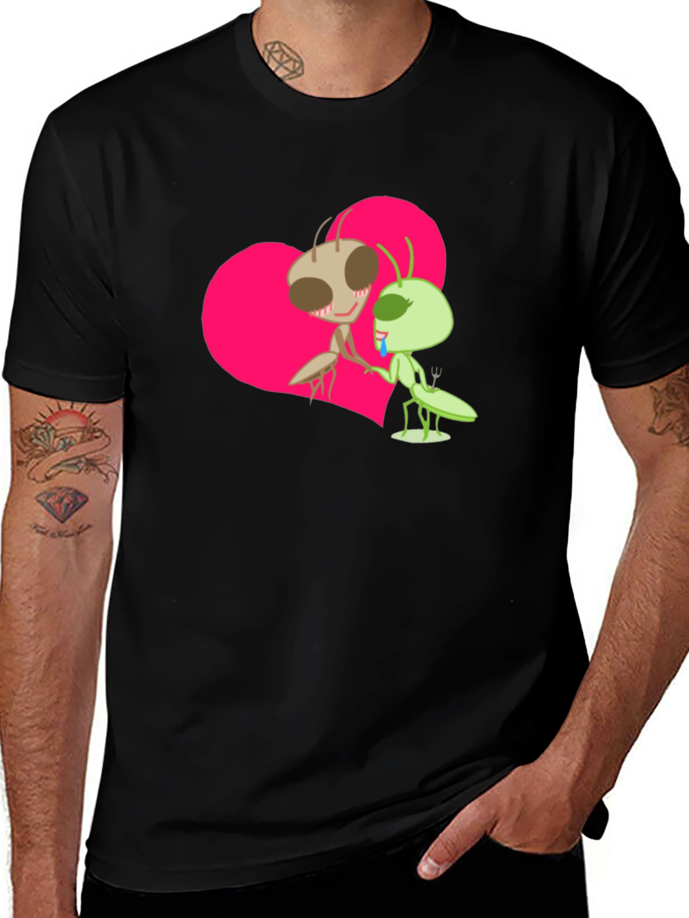 Variant 18 of Cartoon Ants In Love Graphic Tee