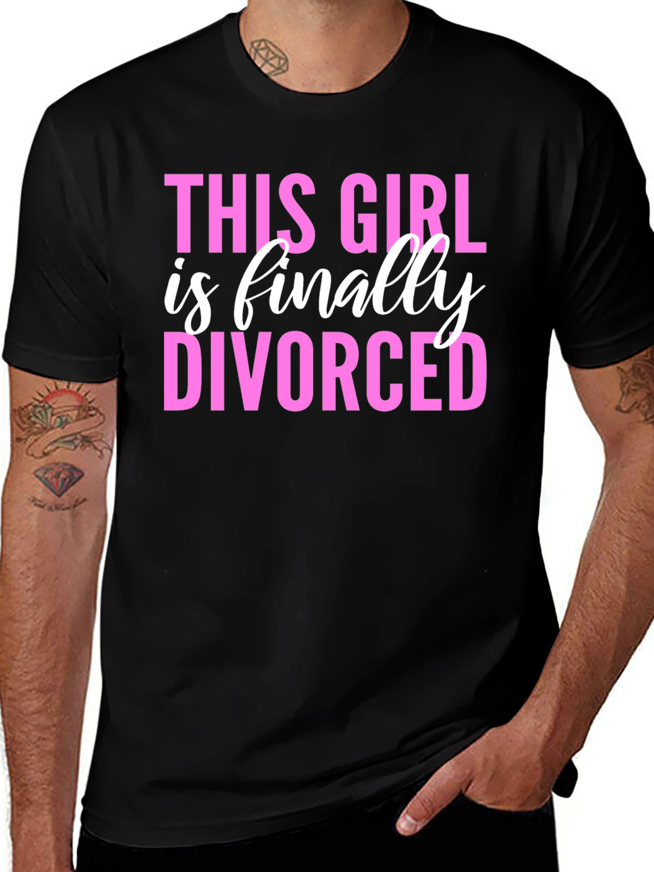 Variant 21 of Divorced Girl T-Shirt - Funny Celebration Tee
