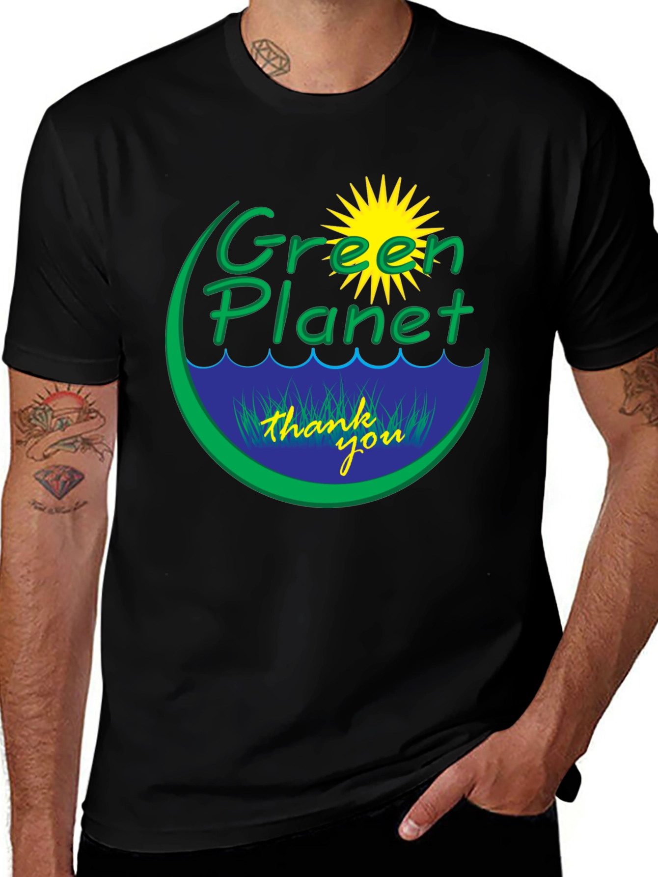 Green Planet Graphic Tee - Eco Friendly T-Shirt