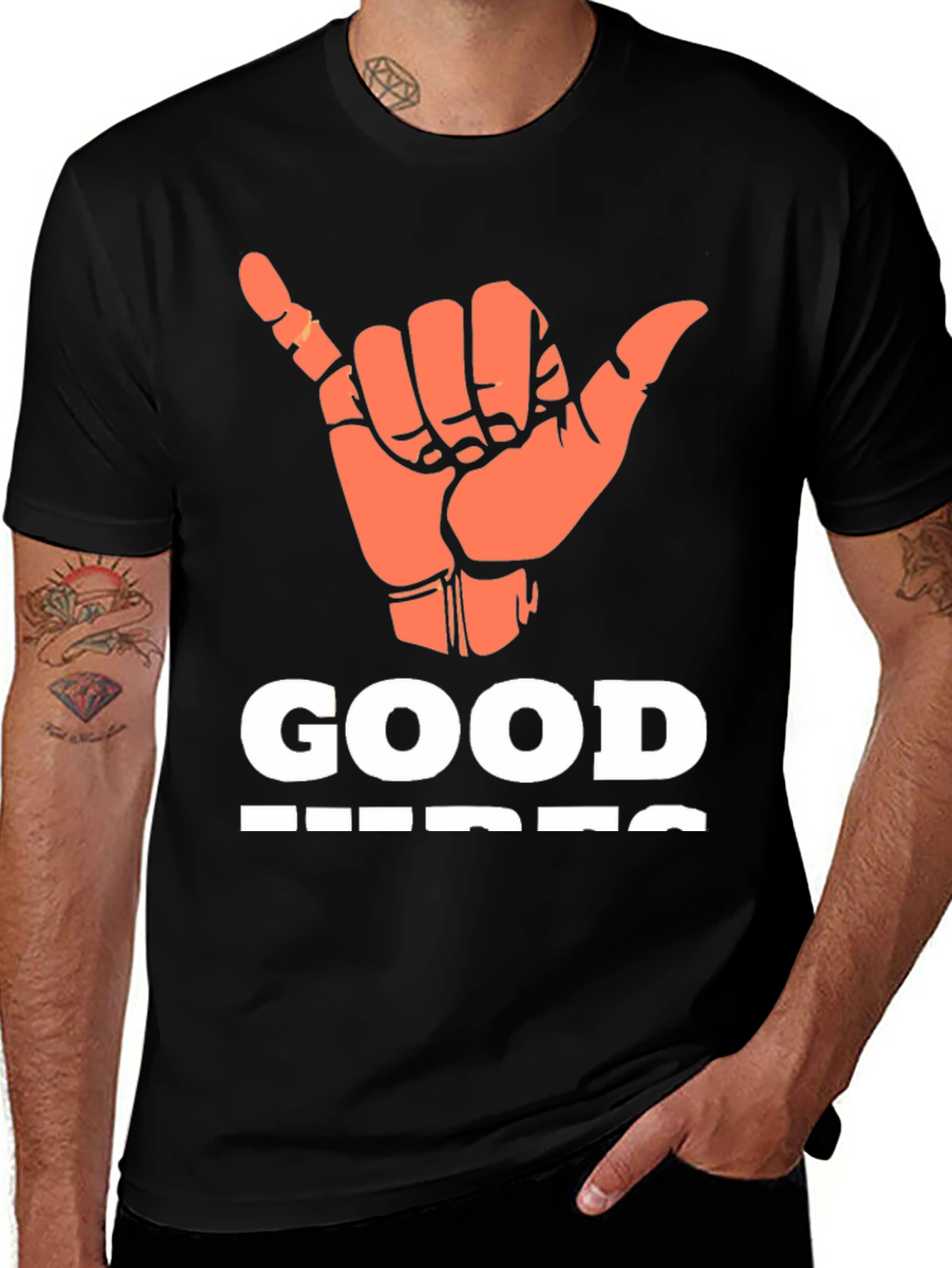 Variant 25 of Good Vibes Graphic T-Shirt - Casual Style
