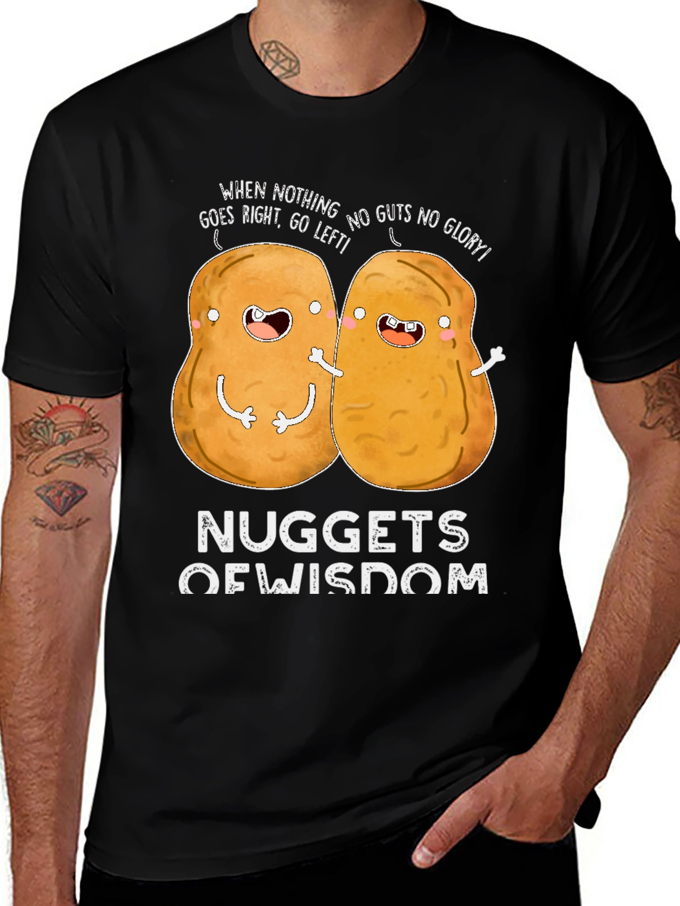 Variant 13 of Nuggets of Wisdom Funny Graphic T-Shirt