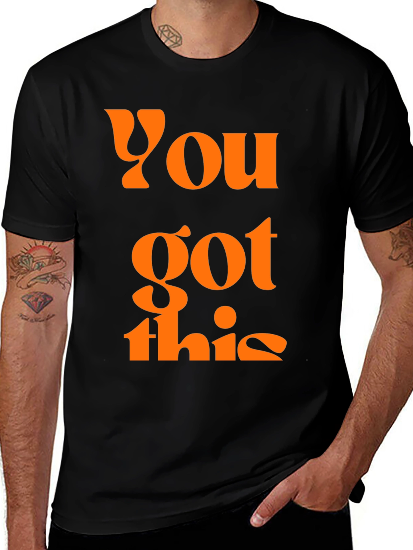 Variant 13 of Motivational "You Got This" Black T-Shirt