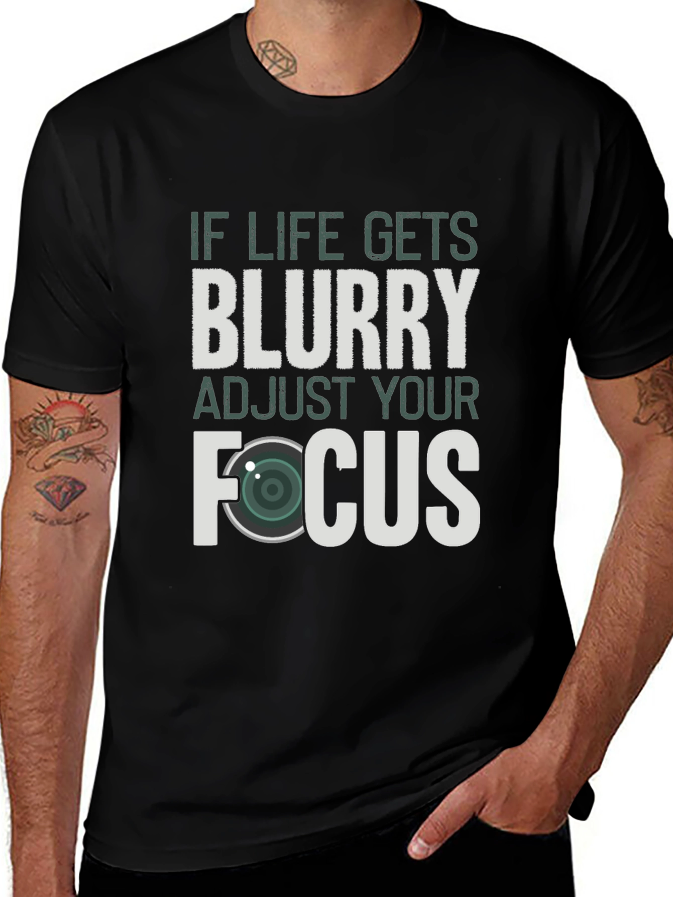 Blurry Focus Photographer T-Shirt - Black