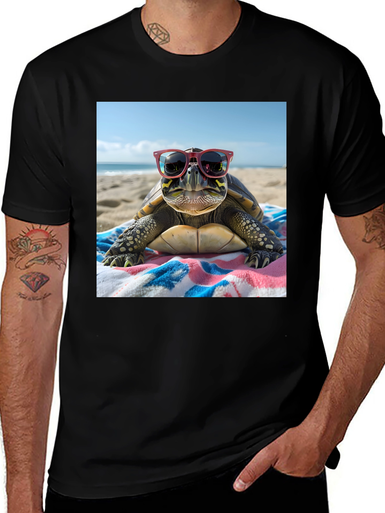 Variant 27 of Cool Turtle Beach T-Shirt