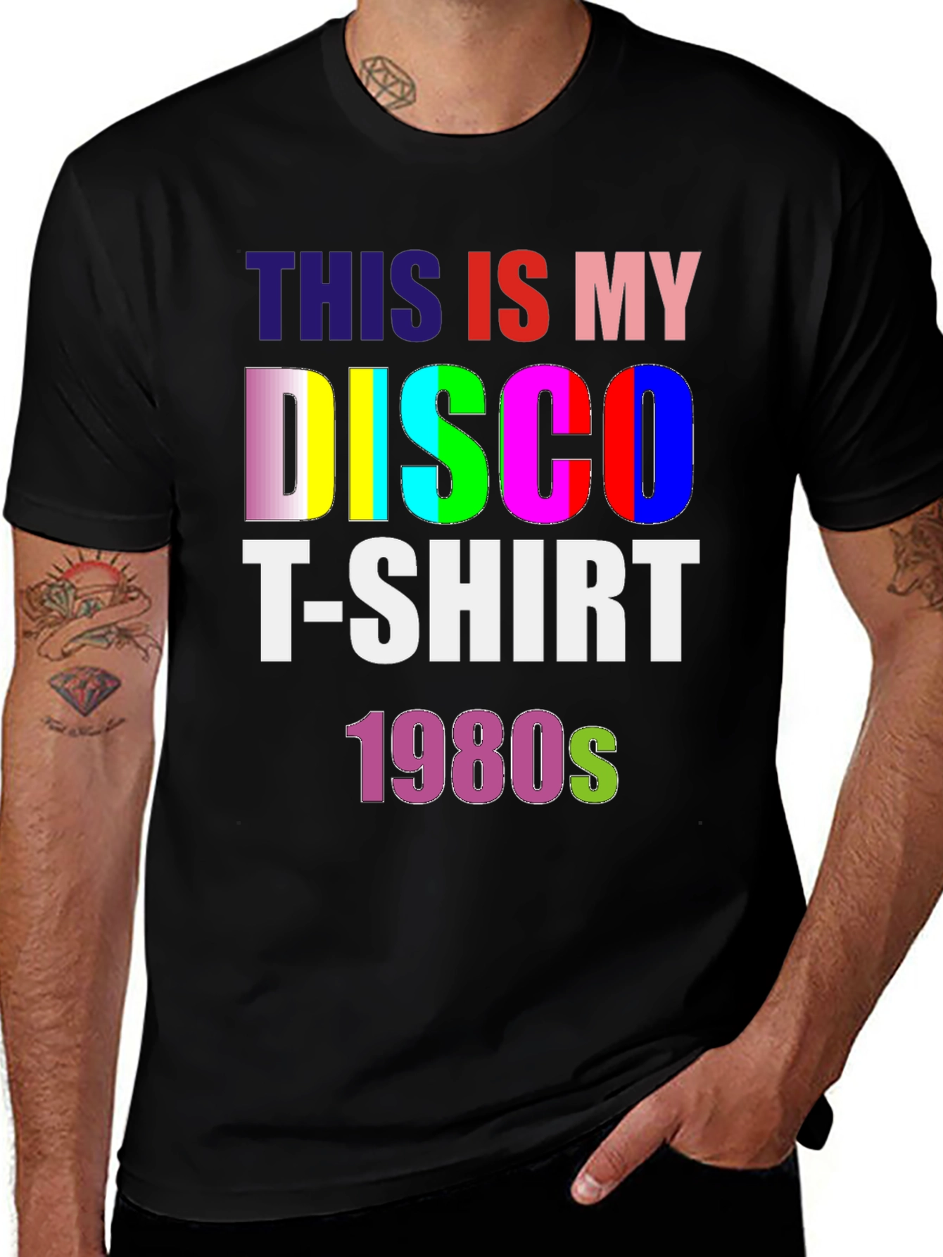 Retro 1980s Disco T-Shirt - Funky Graphic Tee