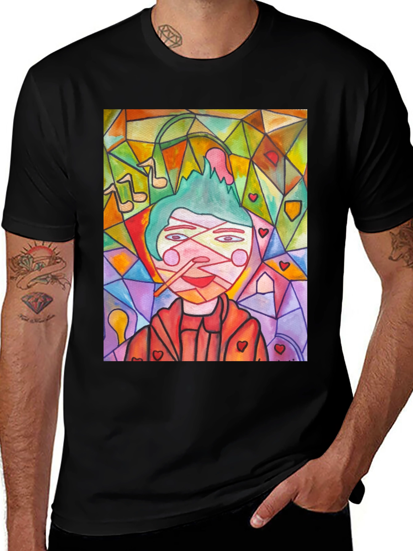 Variant 26 of Abstract Art T-Shirt - Unique Design