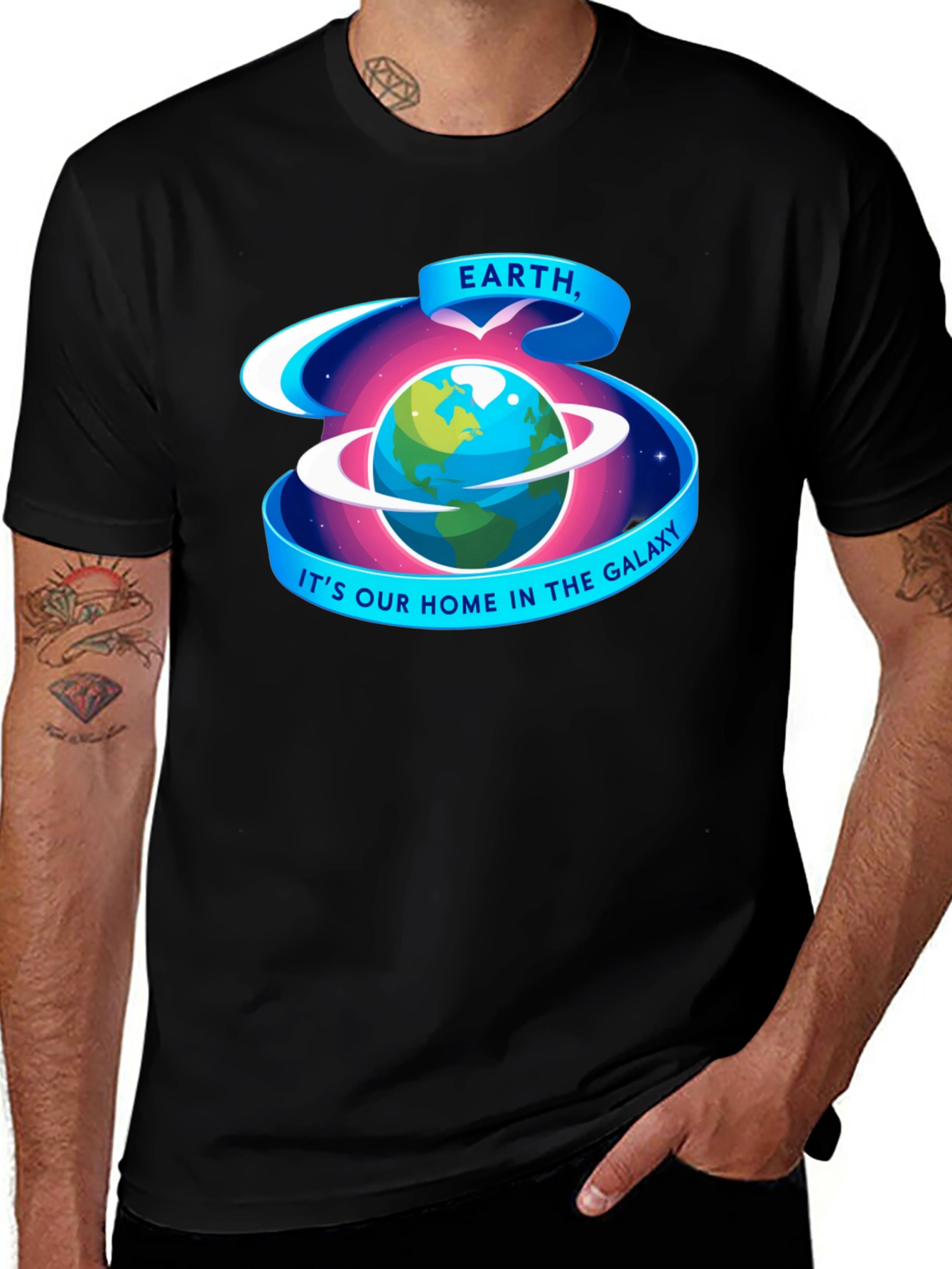 Variant 17 of Earth Our Home Galaxy T-Shirt