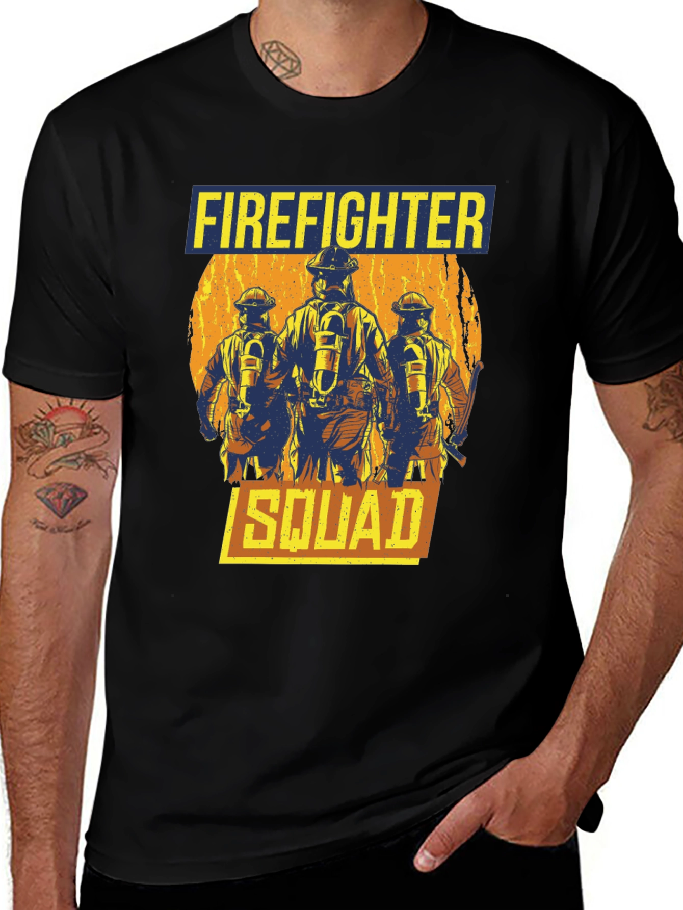 Variant 30 of Firefighter Squad Graphic T-Shirt