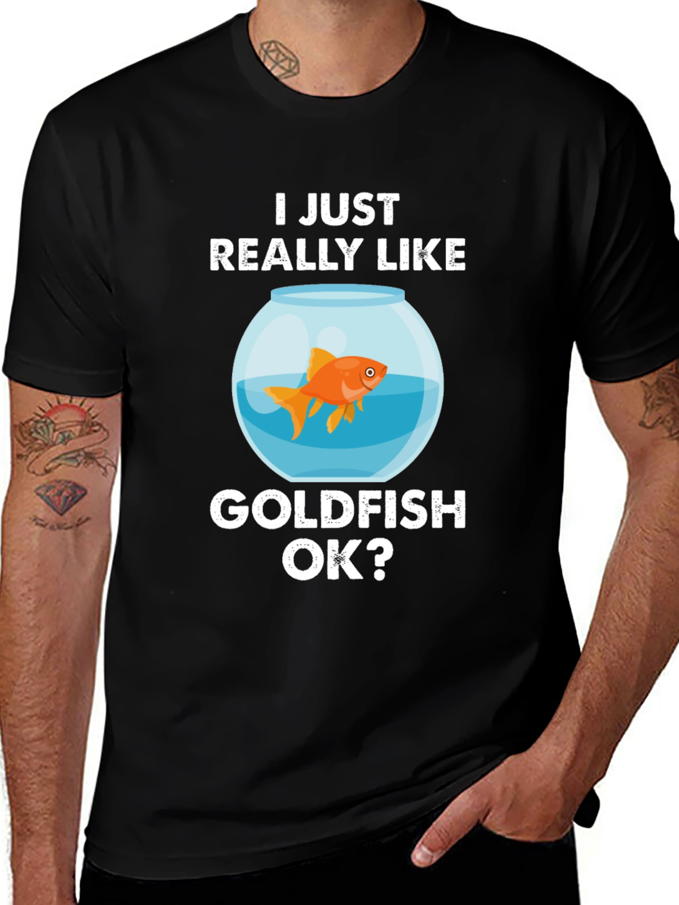 Variant 21 of I Just Really Like Goldfish OK? Graphic Tee