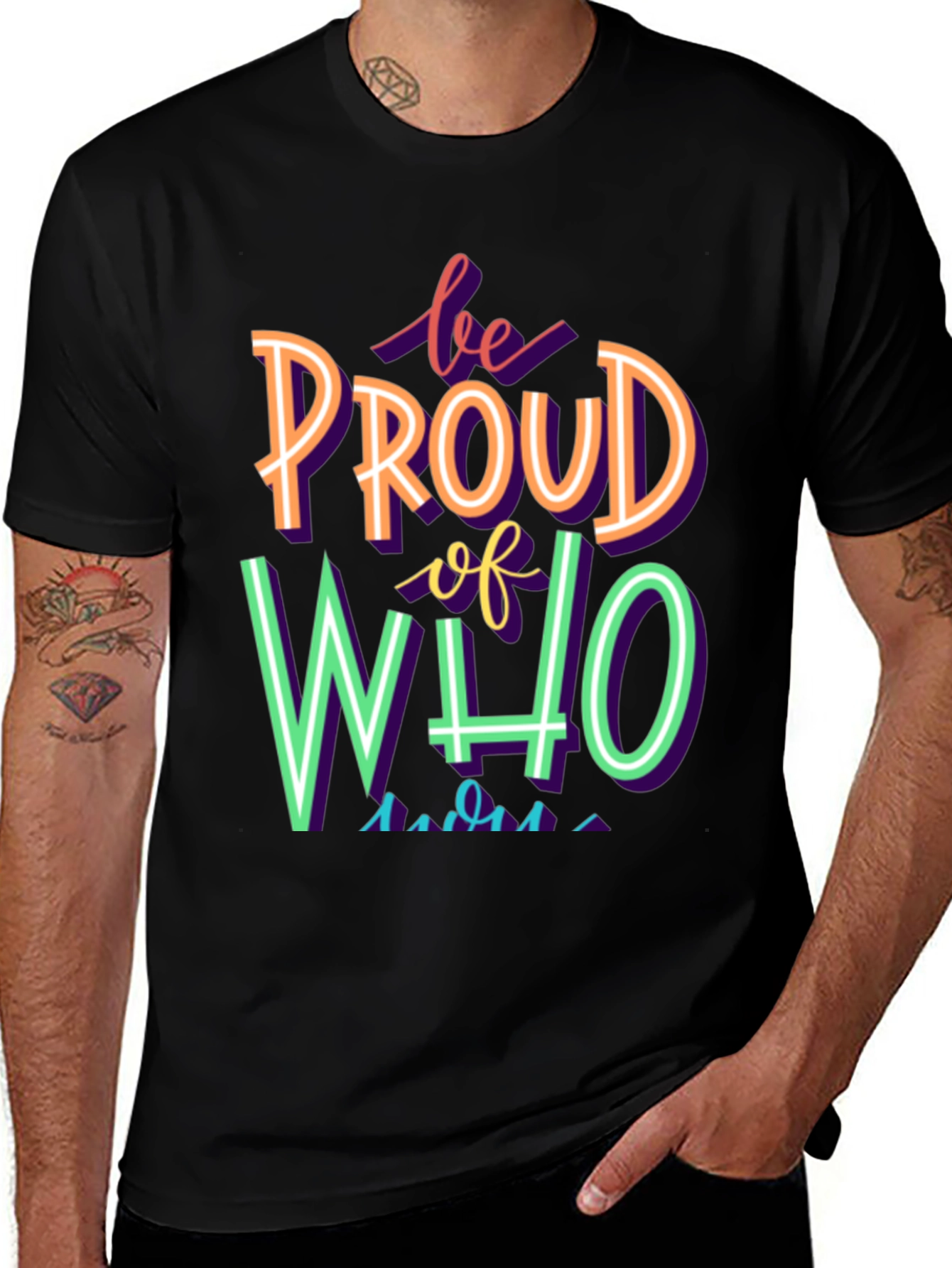Variant 29 of Be Proud T-Shirt - Colorful Pride Tee