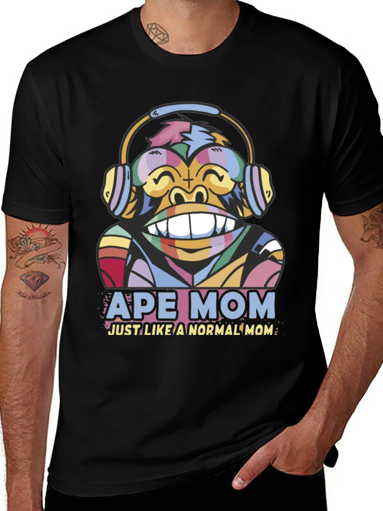 Variant 11 of Ape Mom T-Shirt - Just Like a Normal Mom!