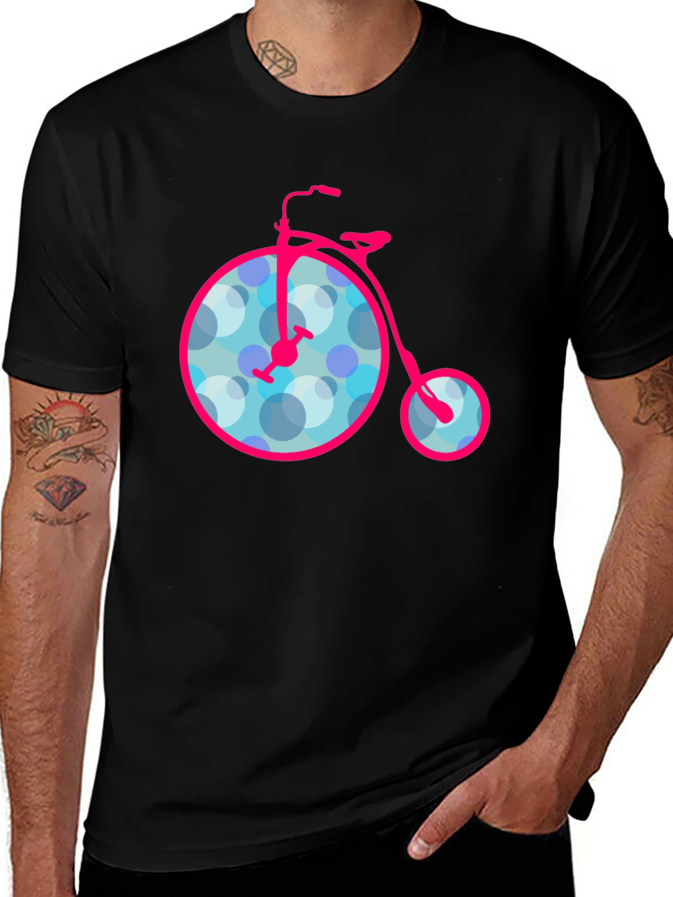 Retro Bicycle Graphic T-Shirt - Classic Style