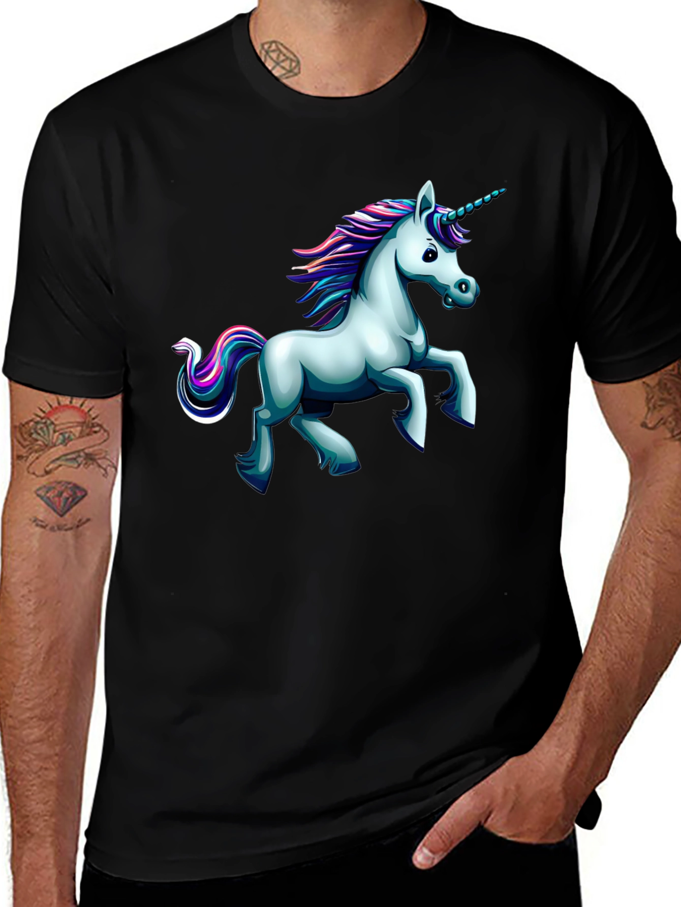 Unicorn Graphic Tee - Fantasy Creature Shirt