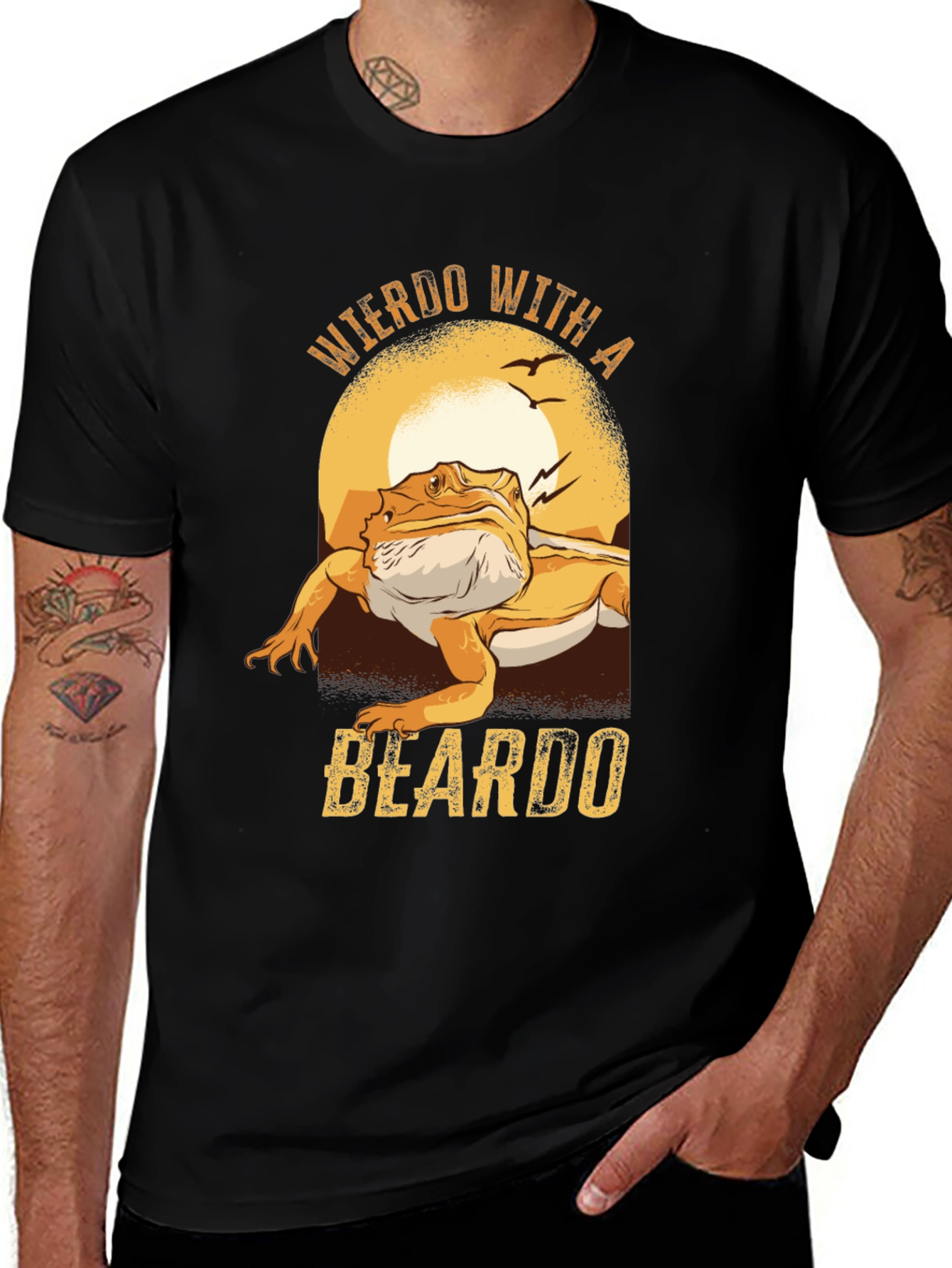 Variant 16 of Weirdo with a Beardo Bearded Dragon T-Shirt