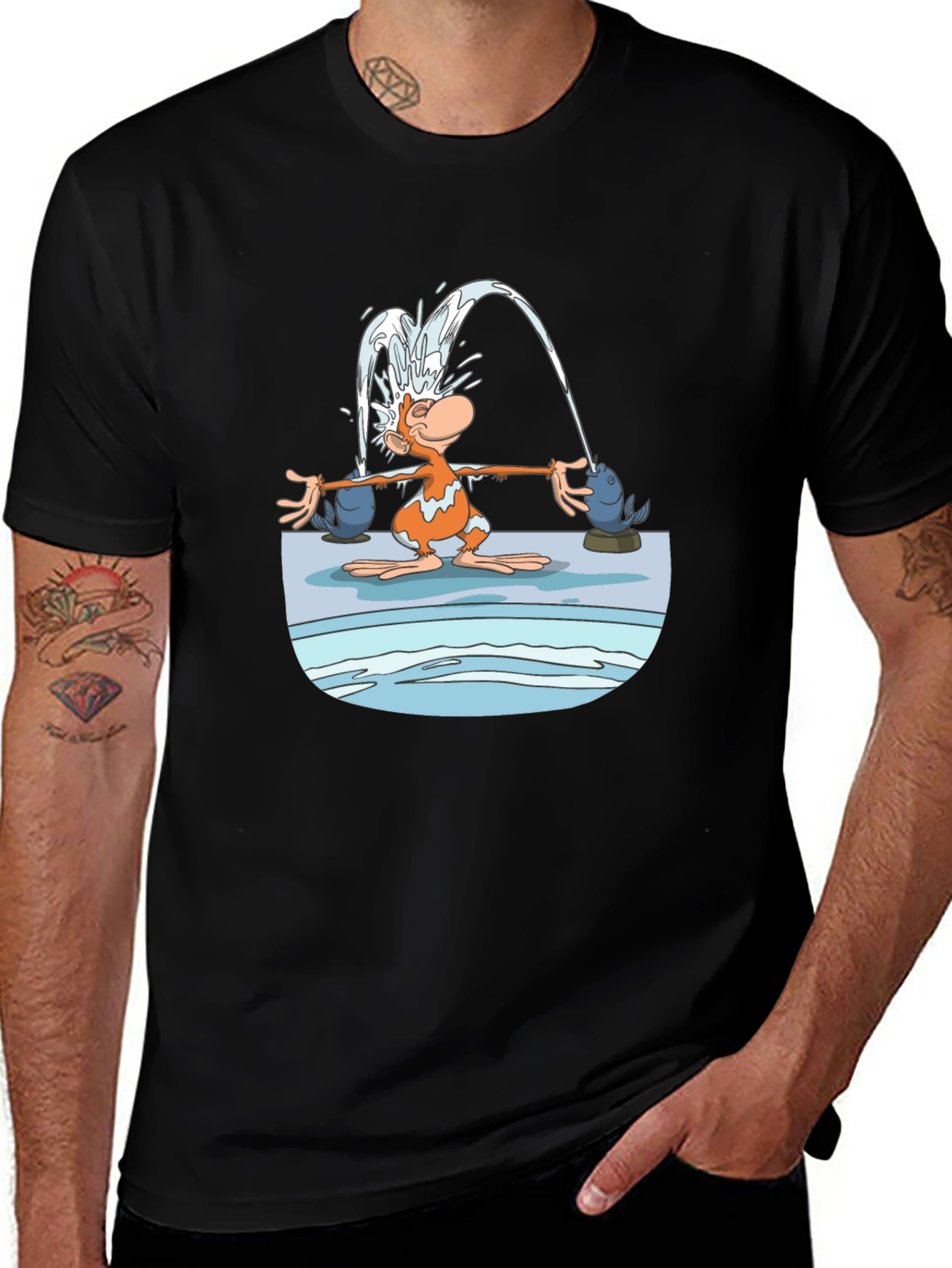 Variant 18 of Fun Cartoon Monkey Graphic T-Shirt