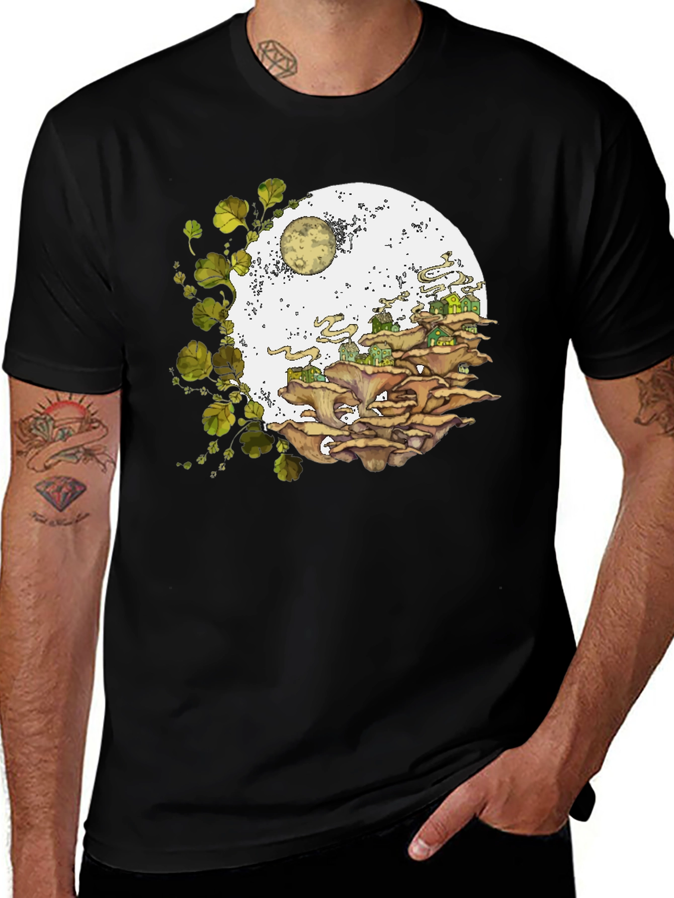 Mushroom Village Graphic Tee