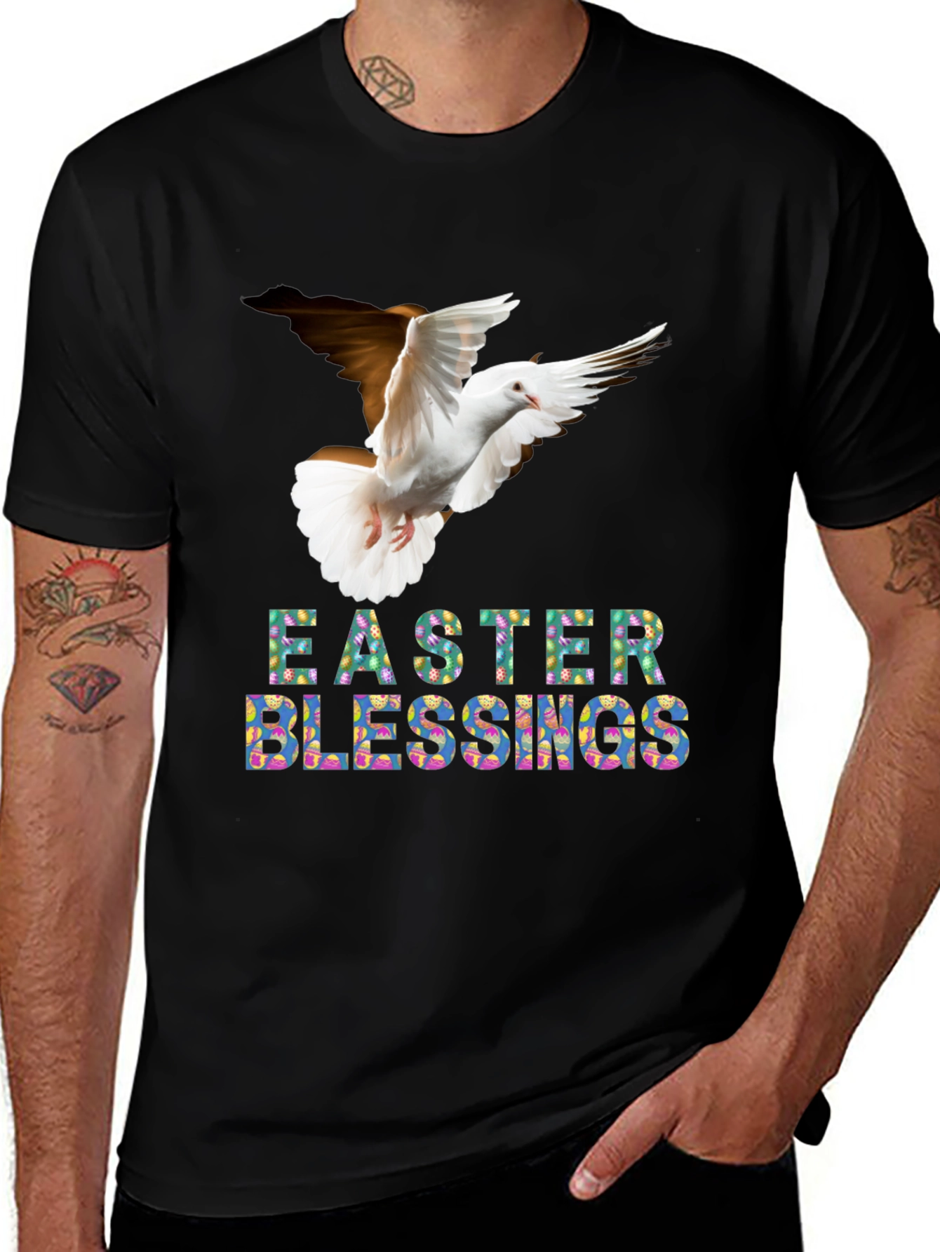 Easter Blessings Dove Graphic Tee
