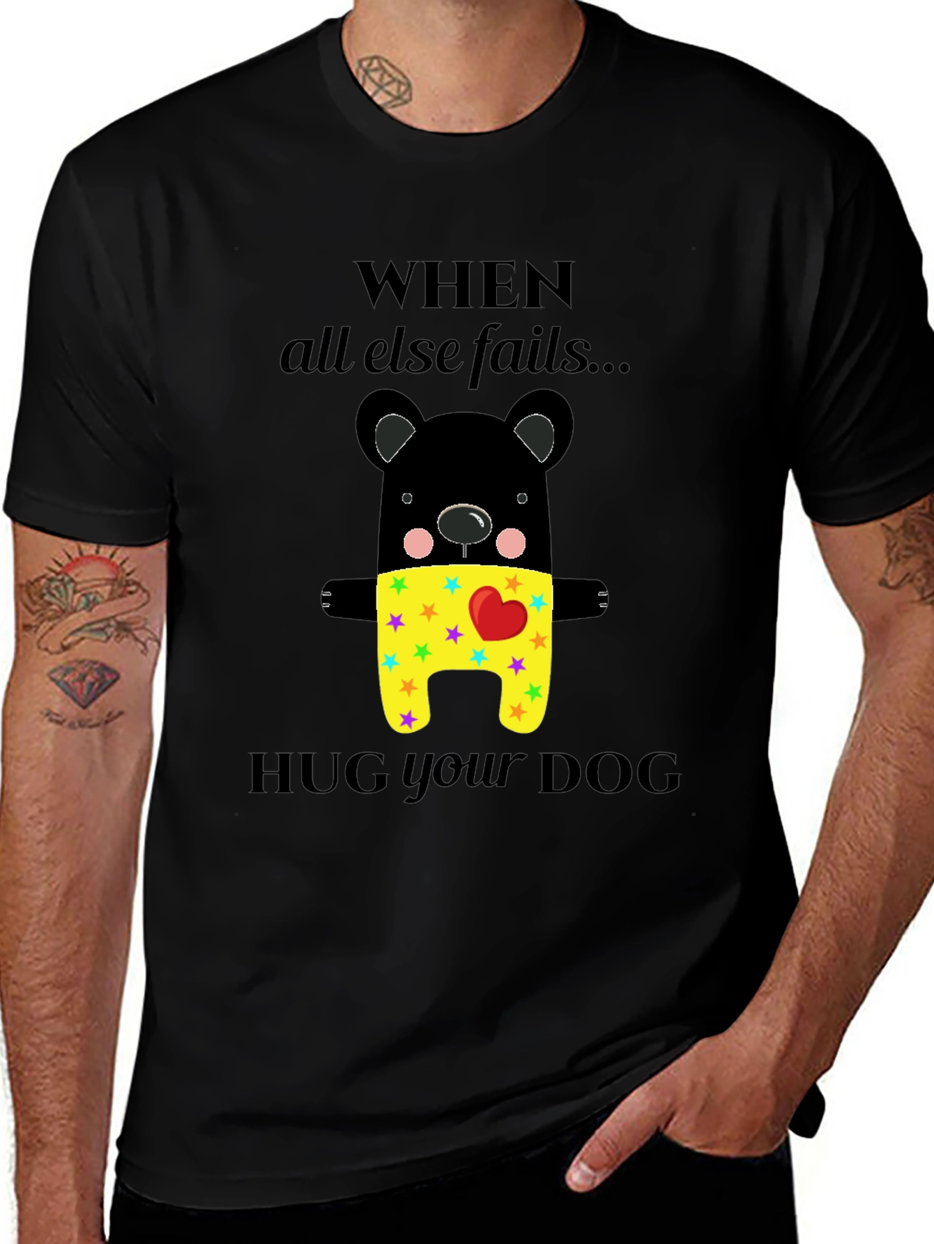 Variant 9 of When All Else Fails Hug Your Dog T-Shirt