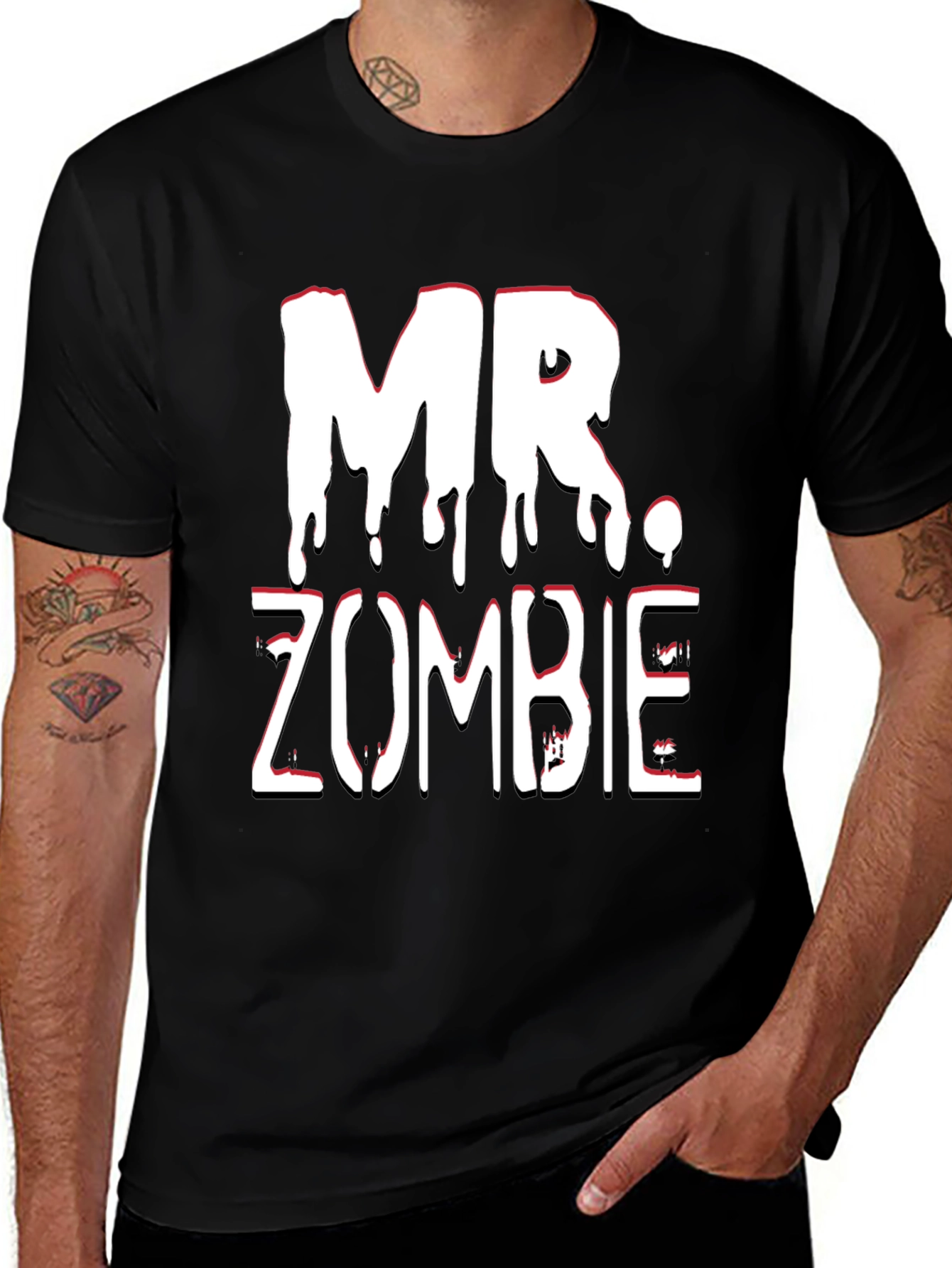 Mr. Zombie Graphic T-Shirt - Halloween Costume Tee