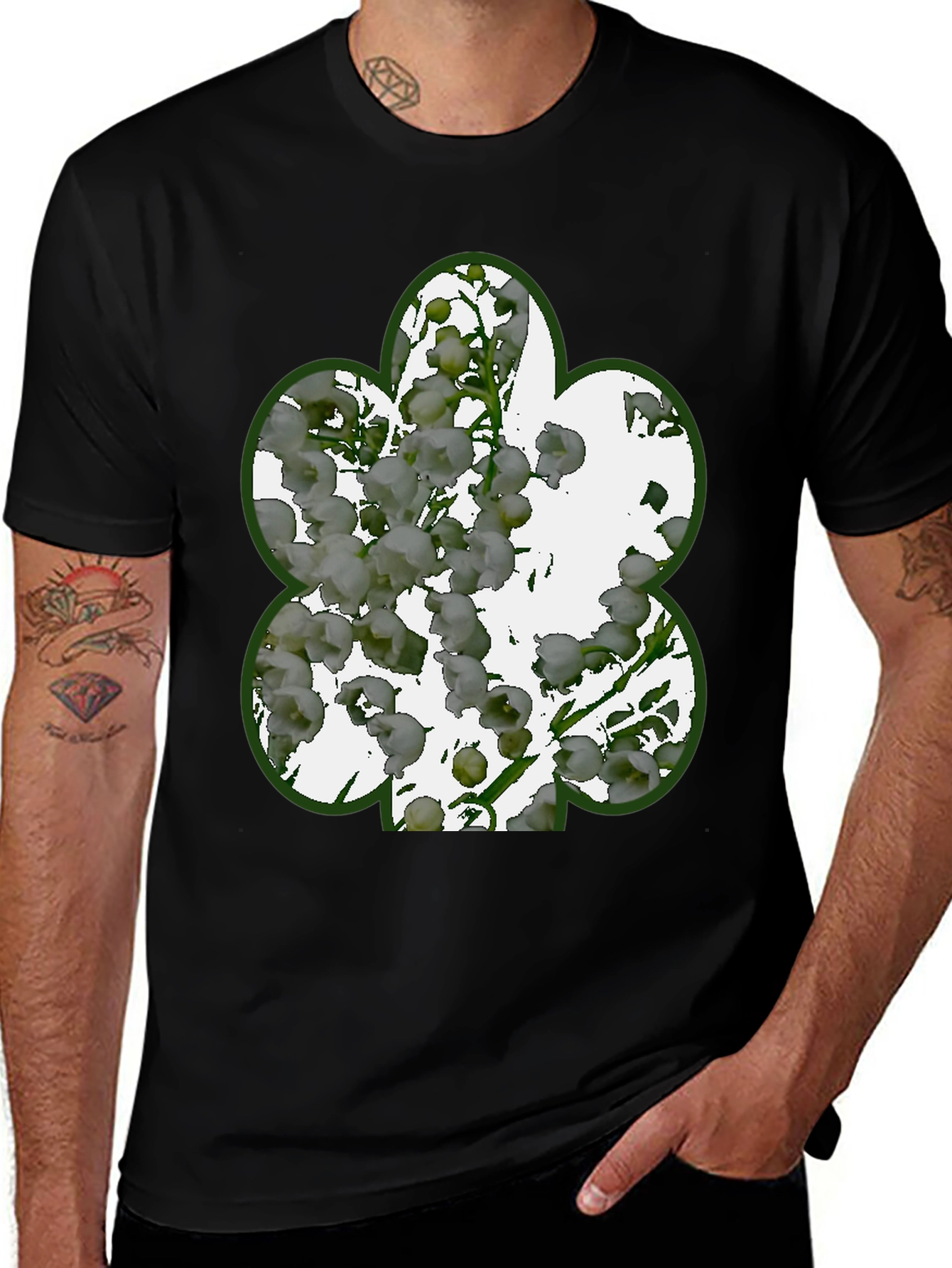 Variant 21 of Lily of the Valley T-Shirt - Floral Design